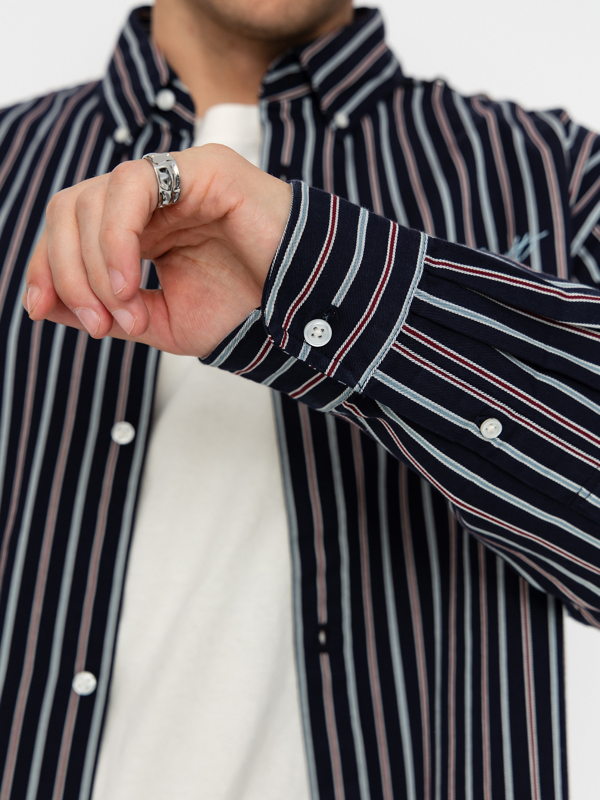 Košeľa Carhartt WIP Palance (palance stripe/dark navy)