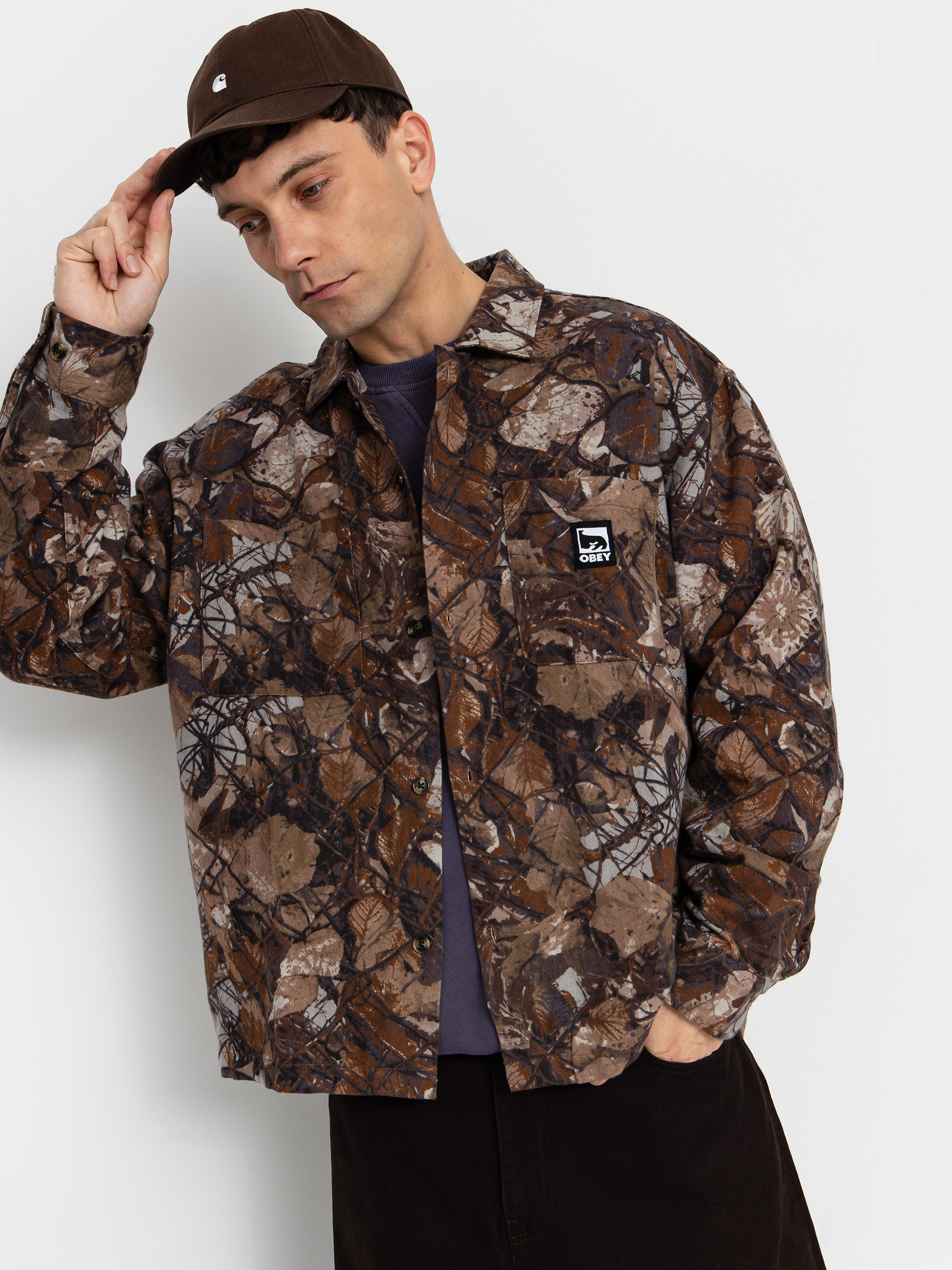 Košeľa OBEY Fence Camo (fence camo multi)