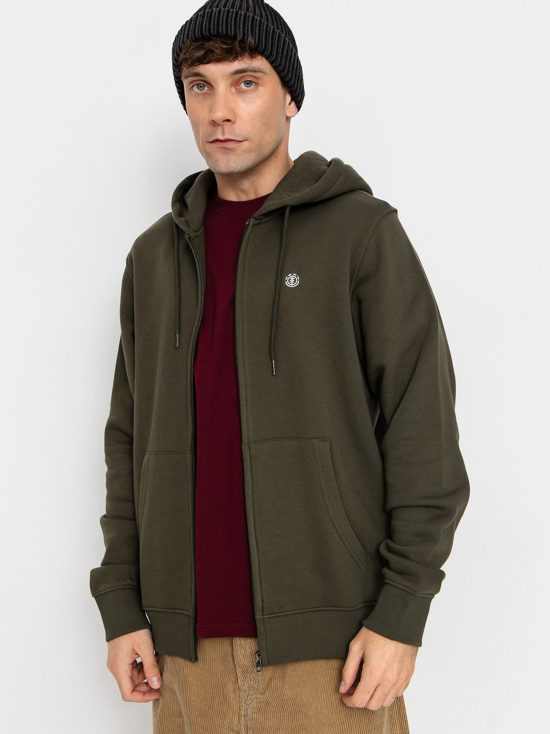 Mikina s kapucu0148ou Element Icon Embroidery ZHD (forest night)