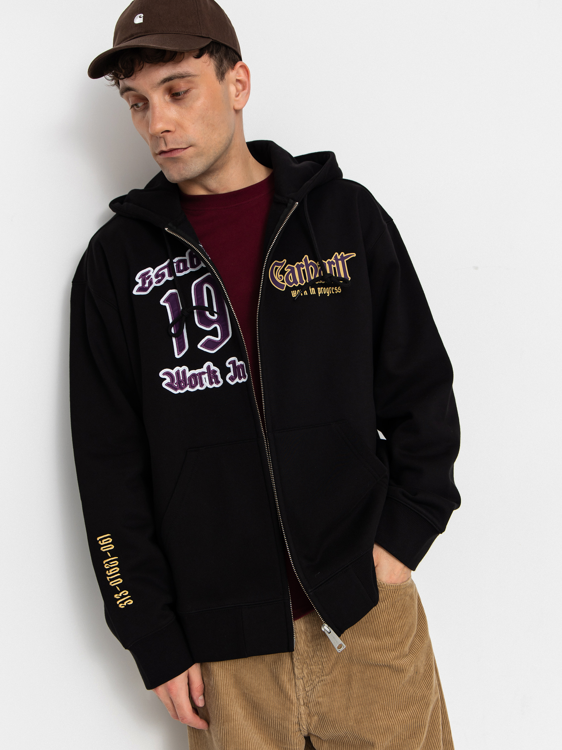 Mikina s kapucňou Carhartt WIP Dual ZHD (black)