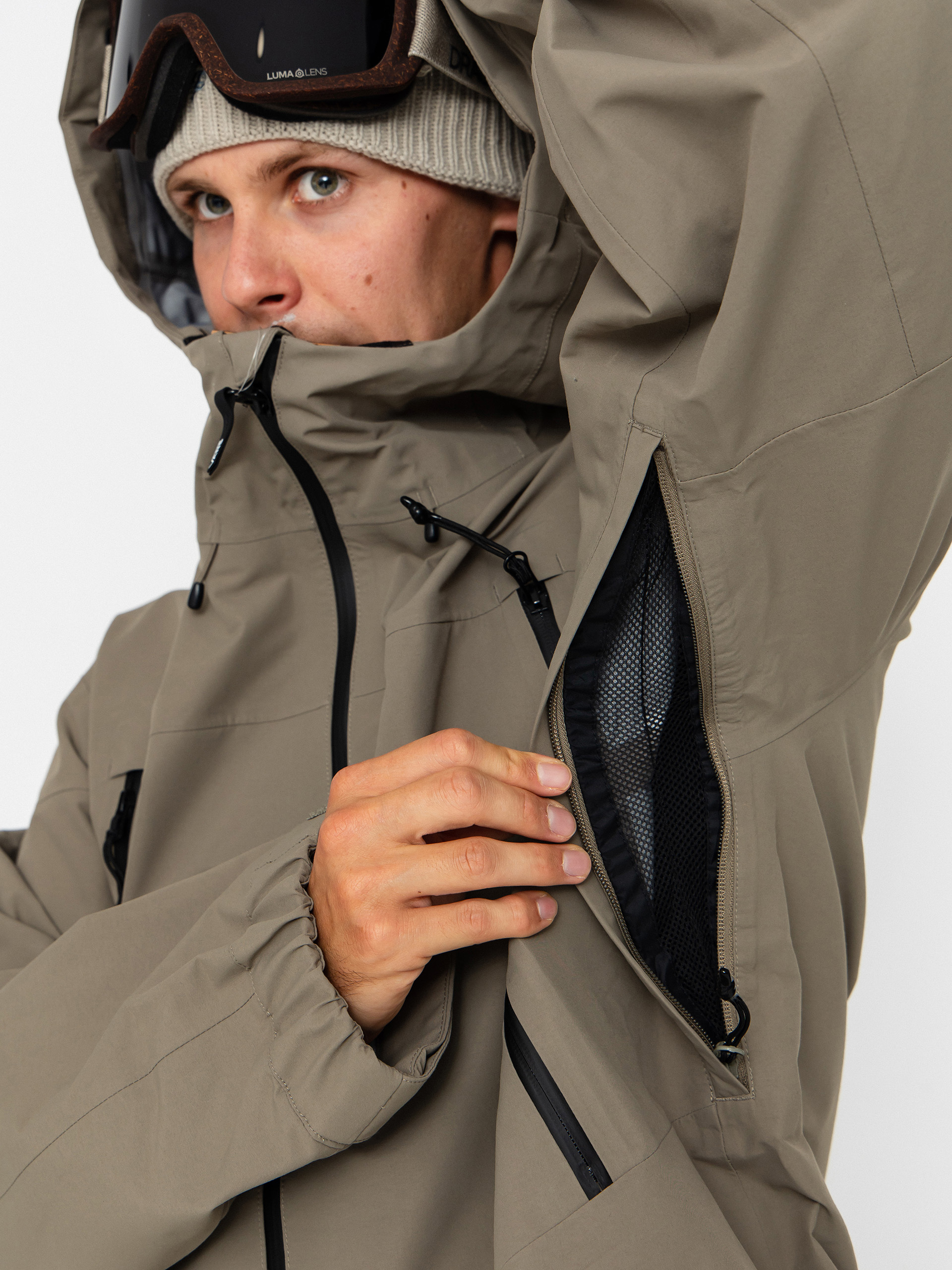 Pánska Snowboardová bunda Vans Hi Country 3L 2.0 (mountain essentials bungee cord)