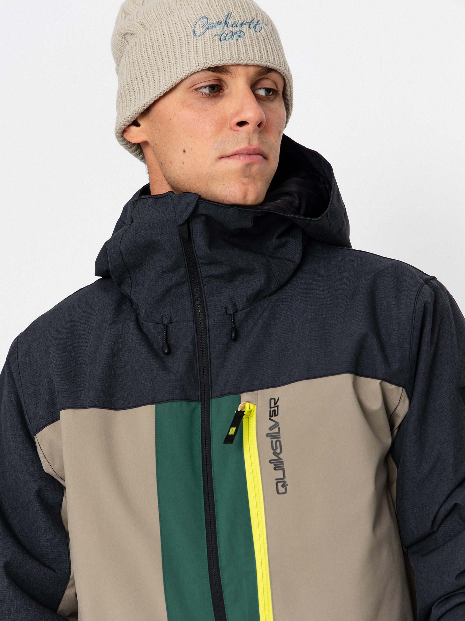 Pánska Snowboardová bunda Quiksilver Dawson (trekking green)