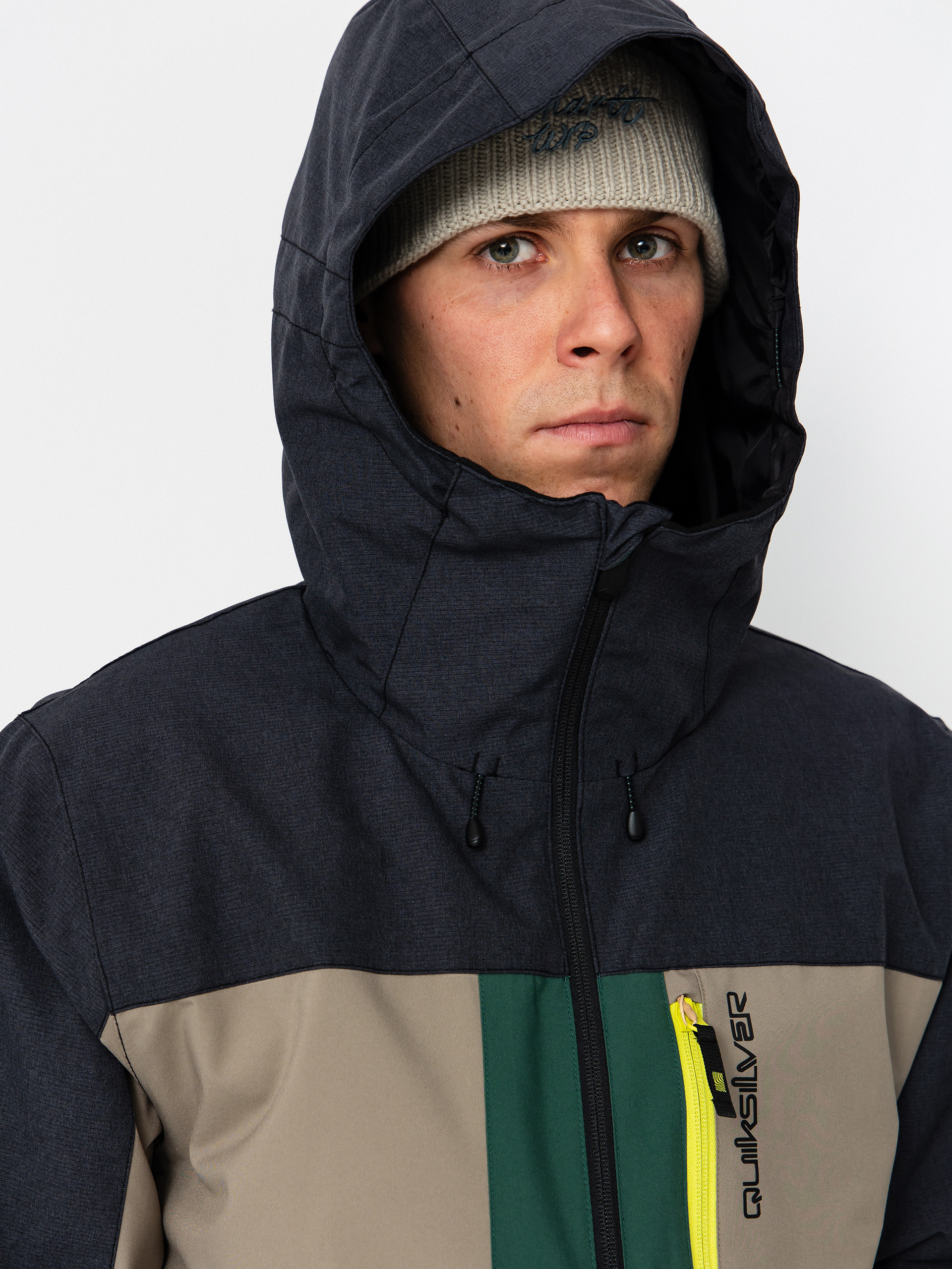 Pánska Snowboardová bunda Quiksilver Dawson (trekking green)