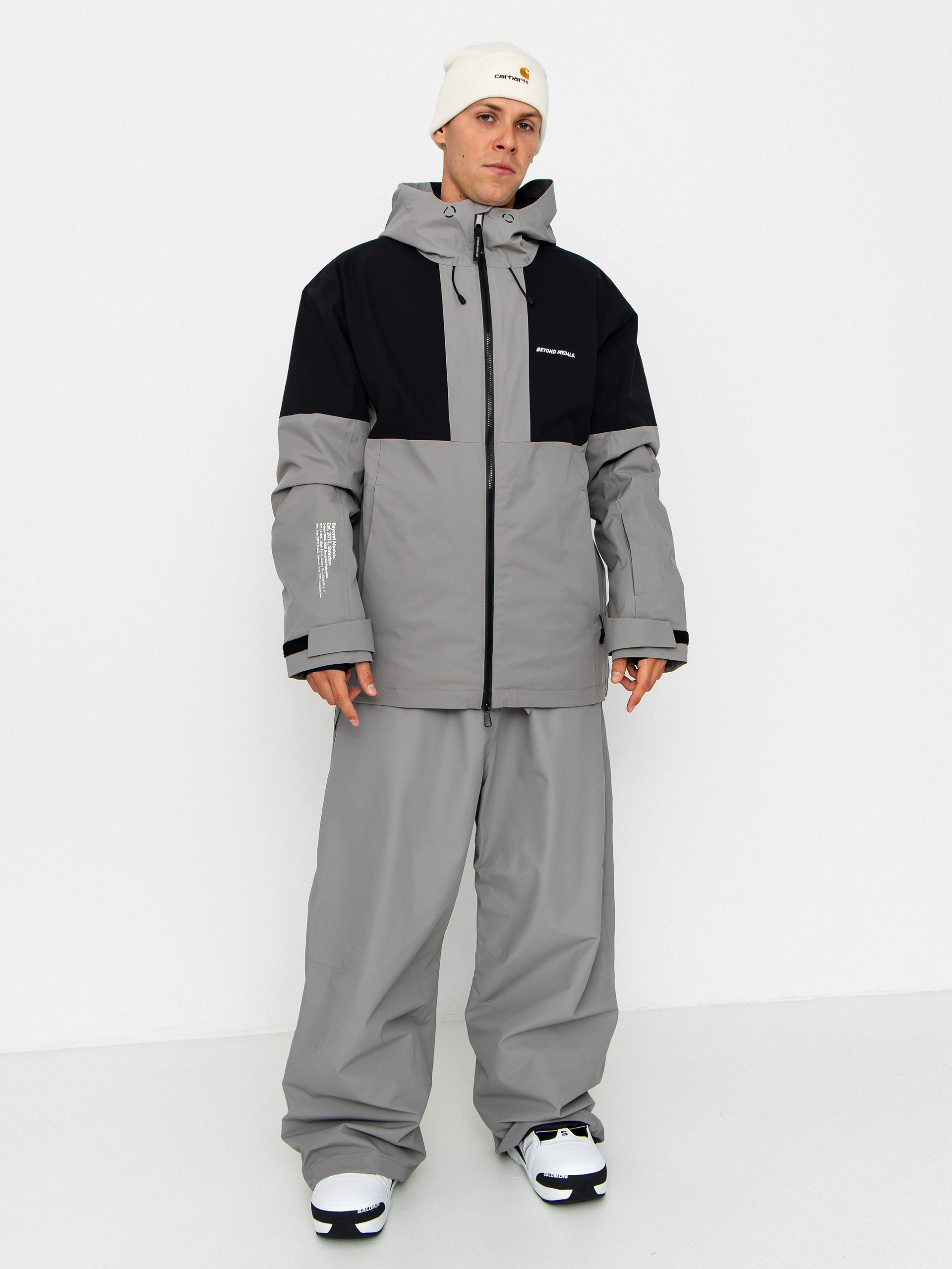 Snowboardovu00e1 bunda Beyond Medals Fullzip 2L (grey)