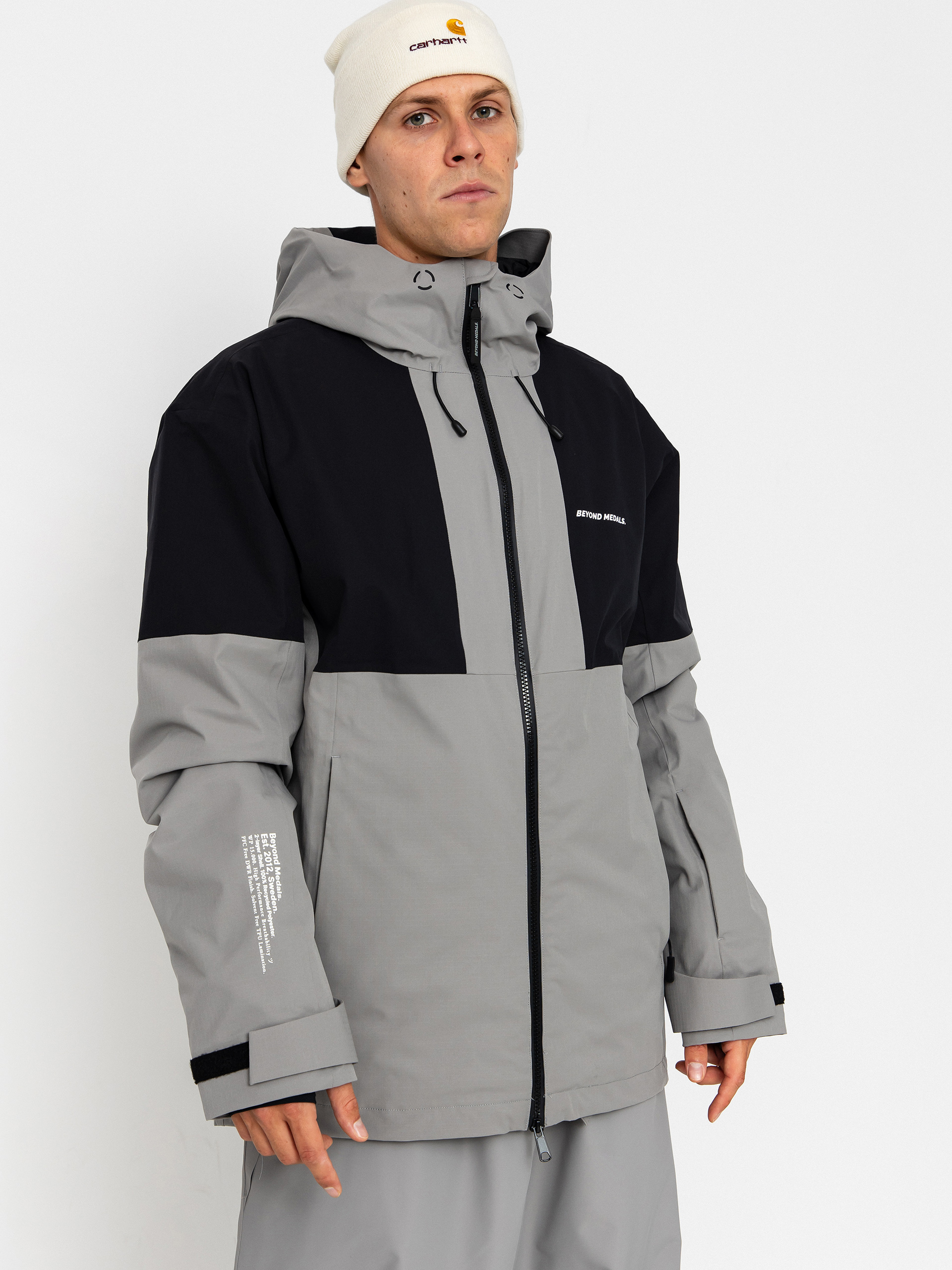 Pánska Snowboardová bunda Beyond Medals Fullzip 2L (grey)