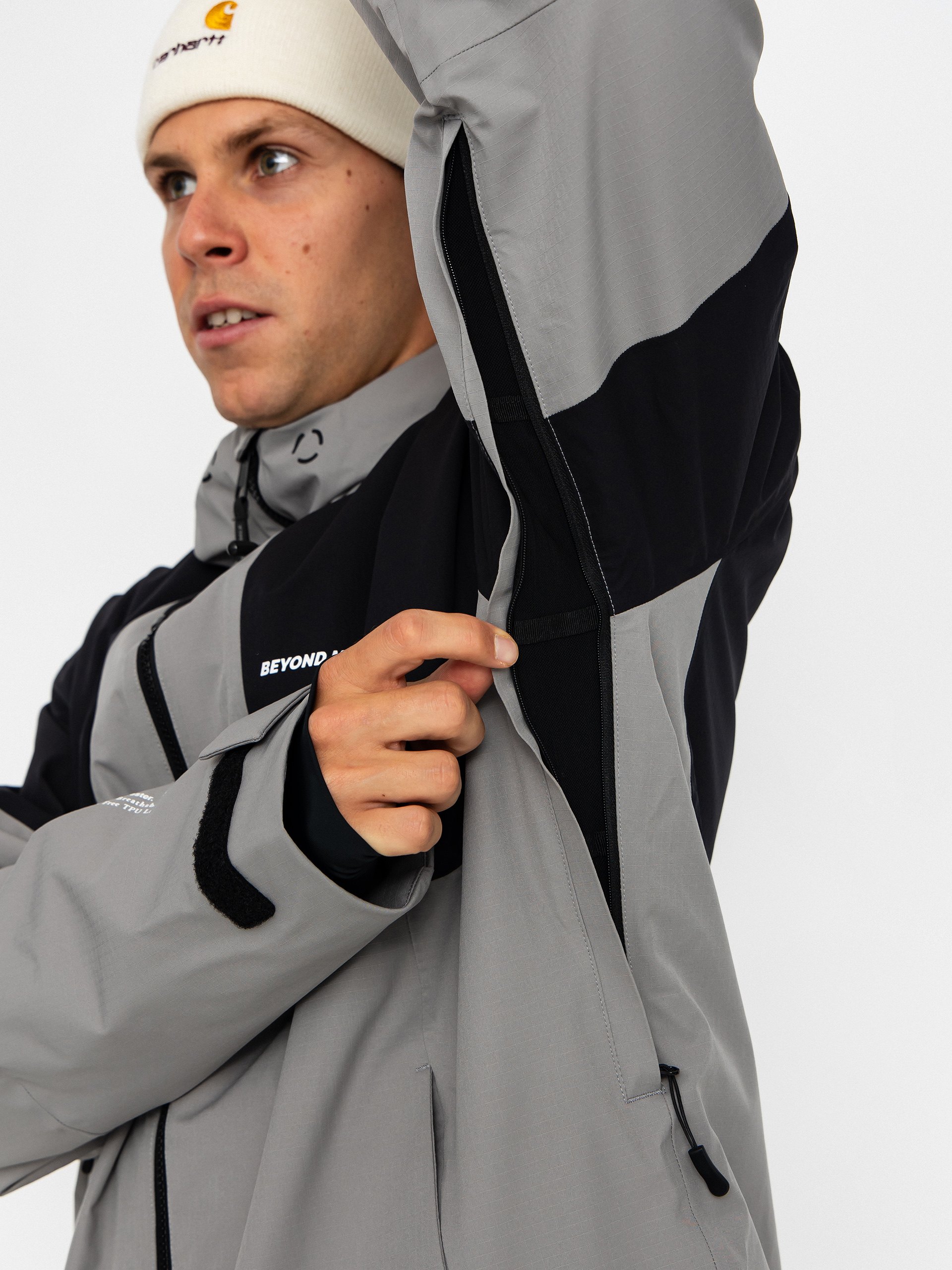 Pánska Snowboardová bunda Beyond Medals Fullzip 2L (grey)