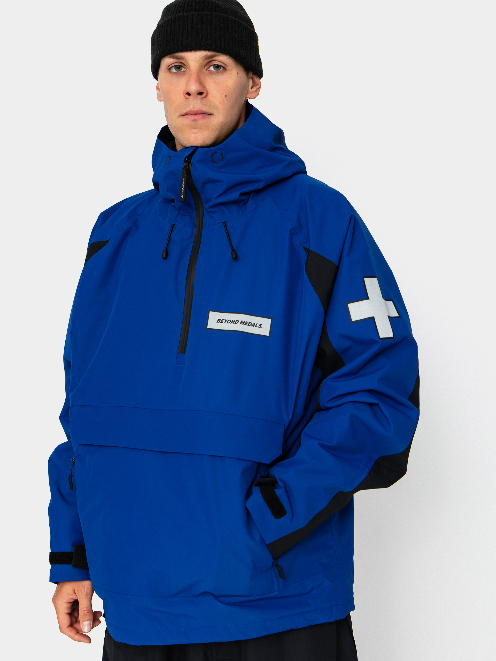 Pánska Snowboardová bunda Beyond Medals Retro Anorak 2L (blue)