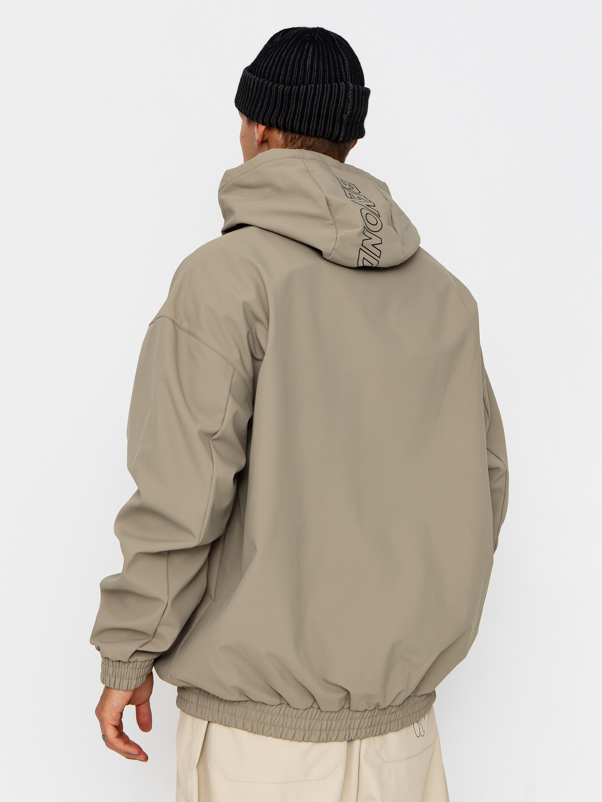 Pánska Snowboardová bunda Beyond Medals Softshell Hoodie (beige)