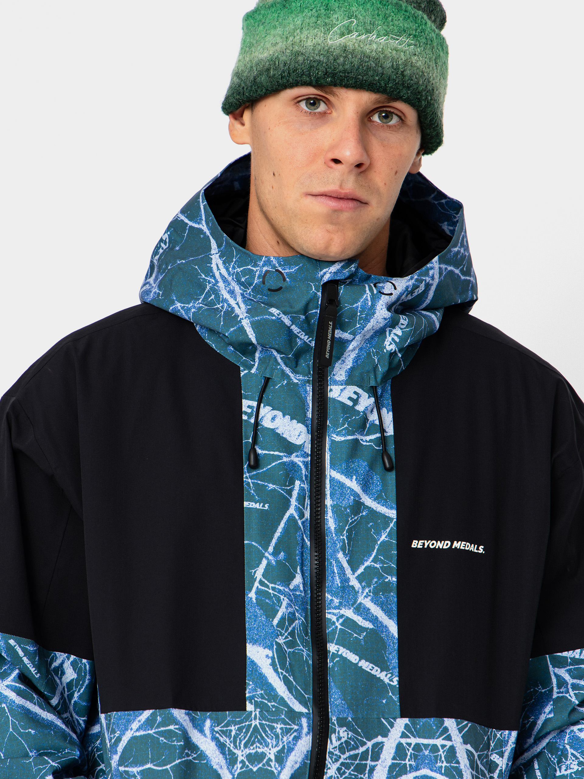 Pánska Snowboardová bunda Beyond Medals Fullzip Shirakaba 2L (print)