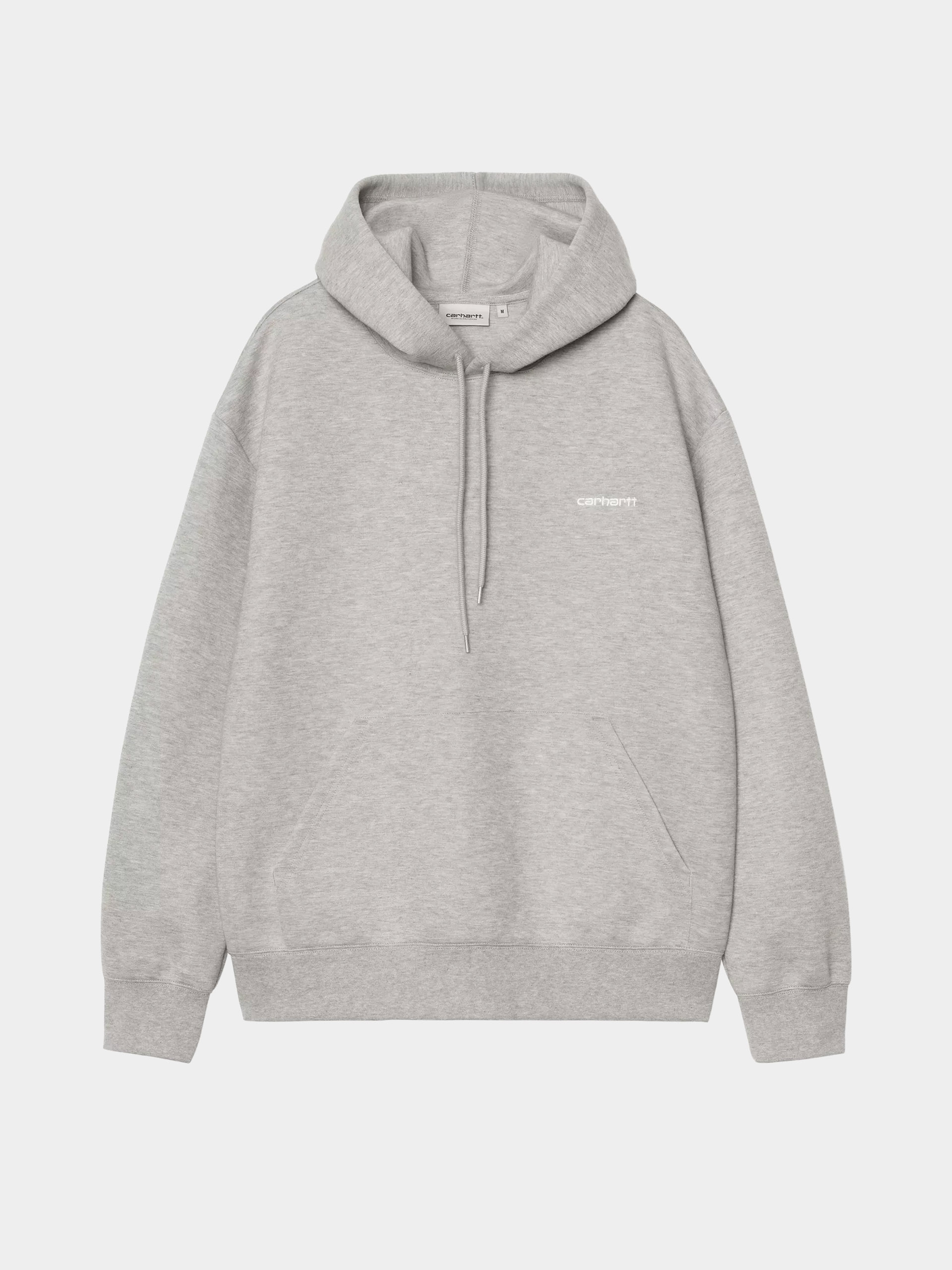 Mikina s kapucňou Carhartt WIP Alda HD (grey heather/white)