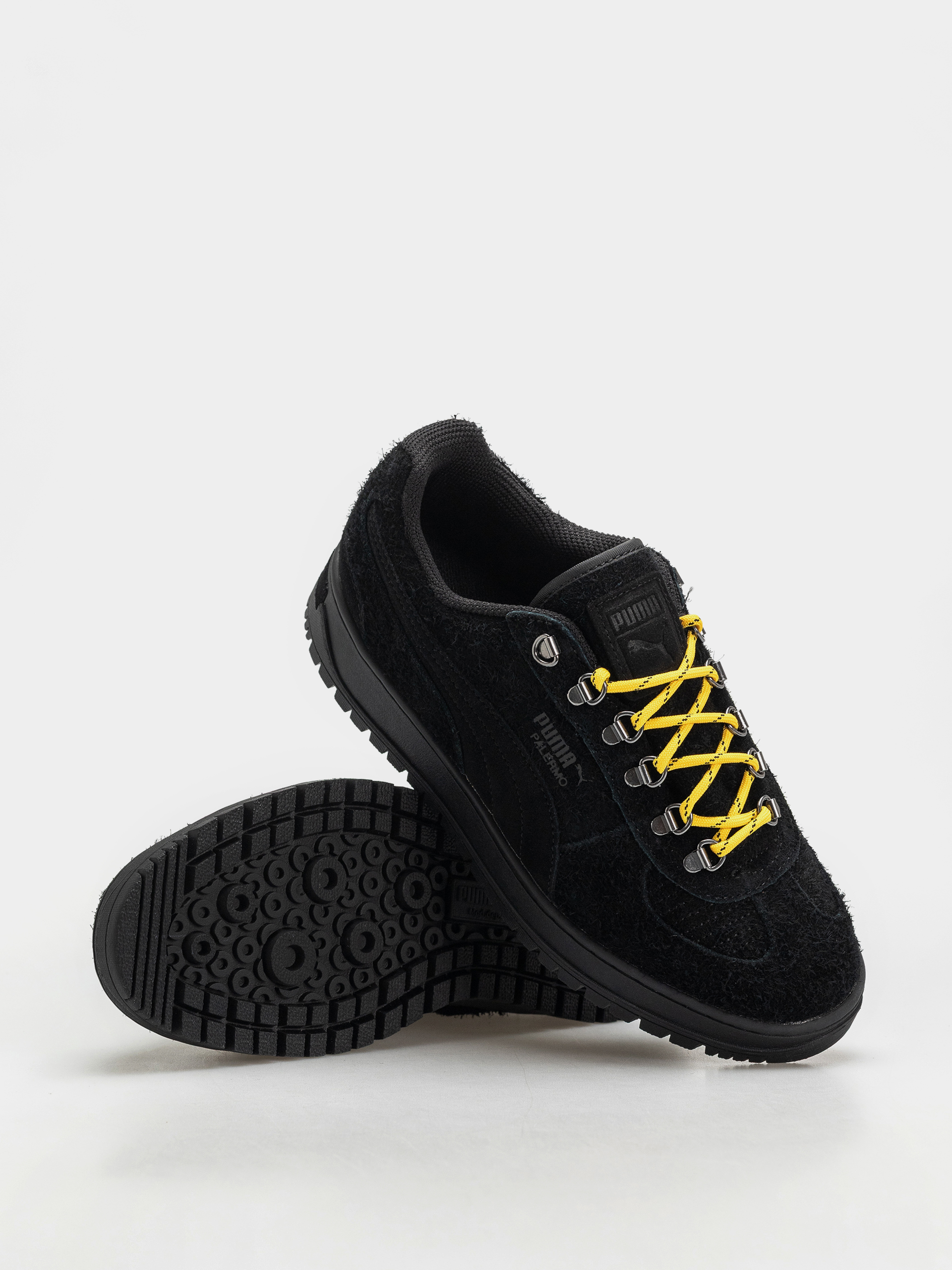 Topánky Puma Palermo Alpino Fuzzy (puma black/yellow sizzle)