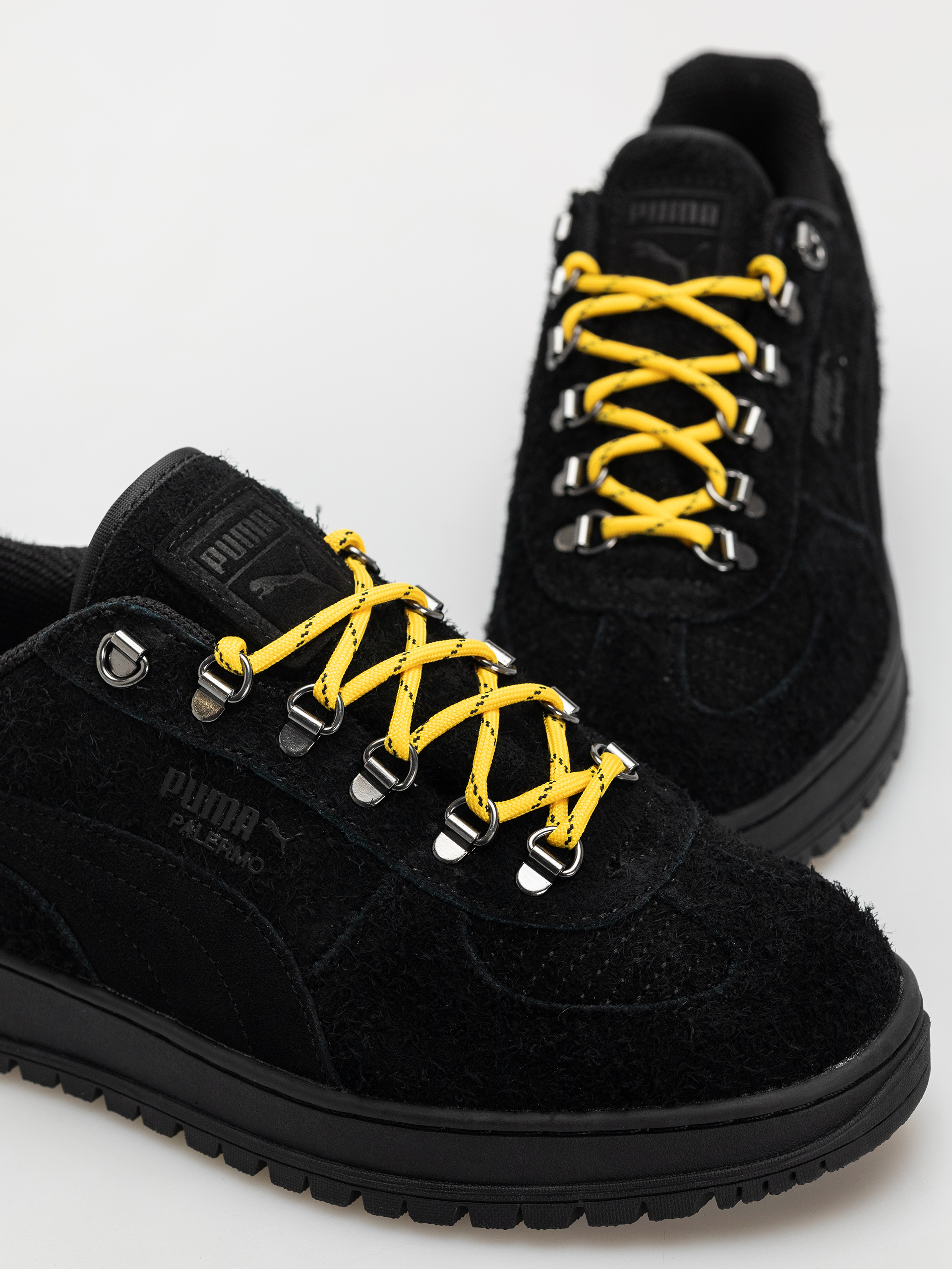 Topánky Puma Palermo Alpino Fuzzy (puma black/yellow sizzle)