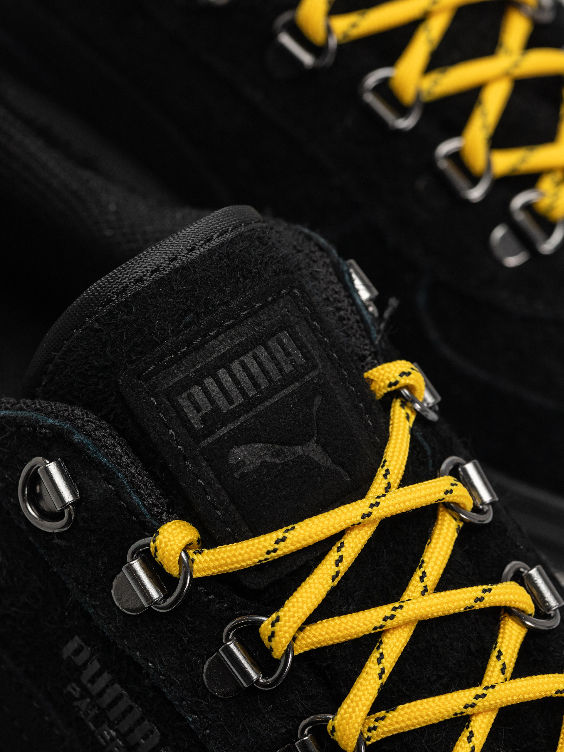 Topánky Puma Palermo Alpino Fuzzy (puma black/yellow sizzle)