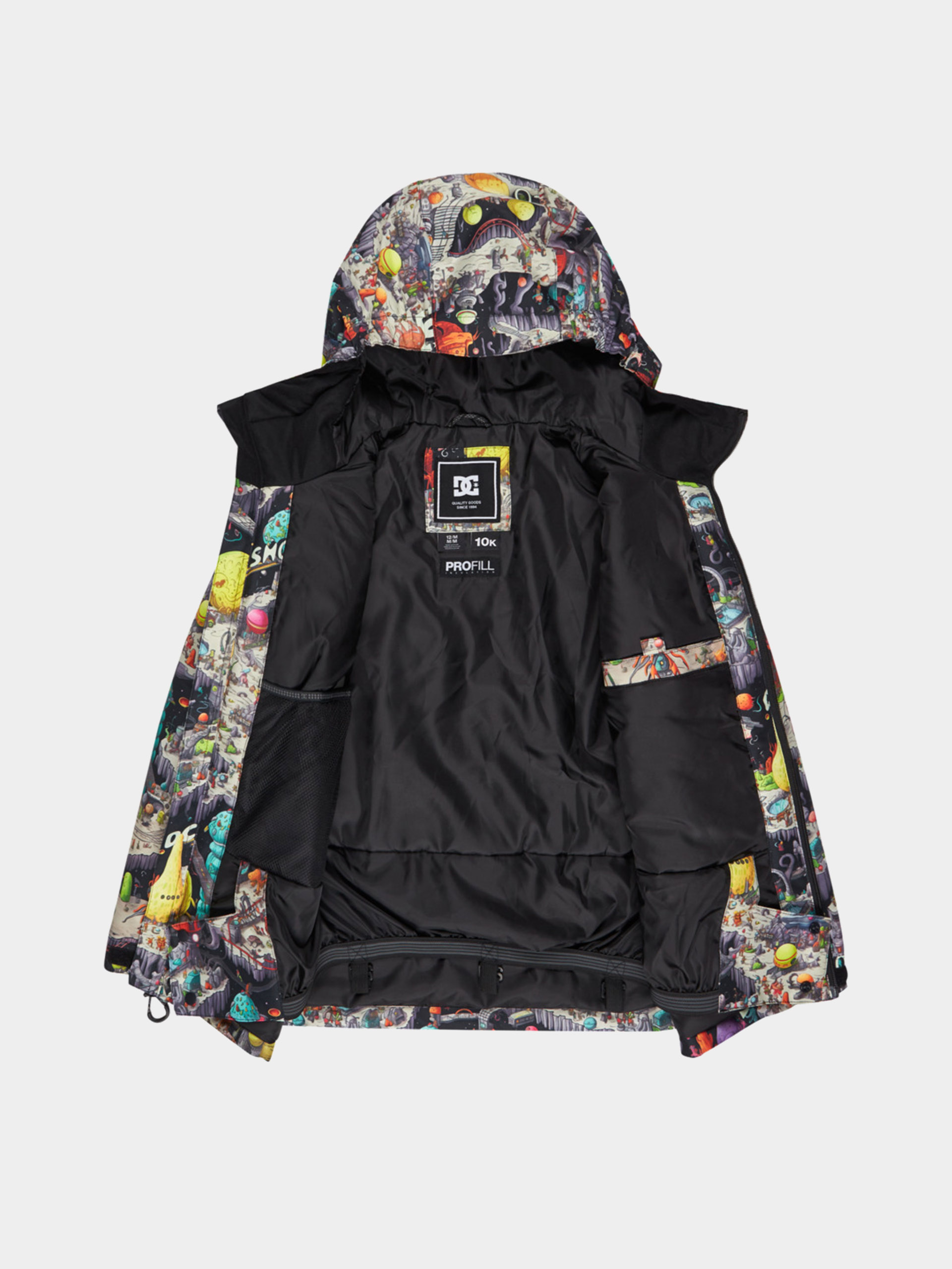 Snowboardová bunda DC Basis Print JR (outer world black)