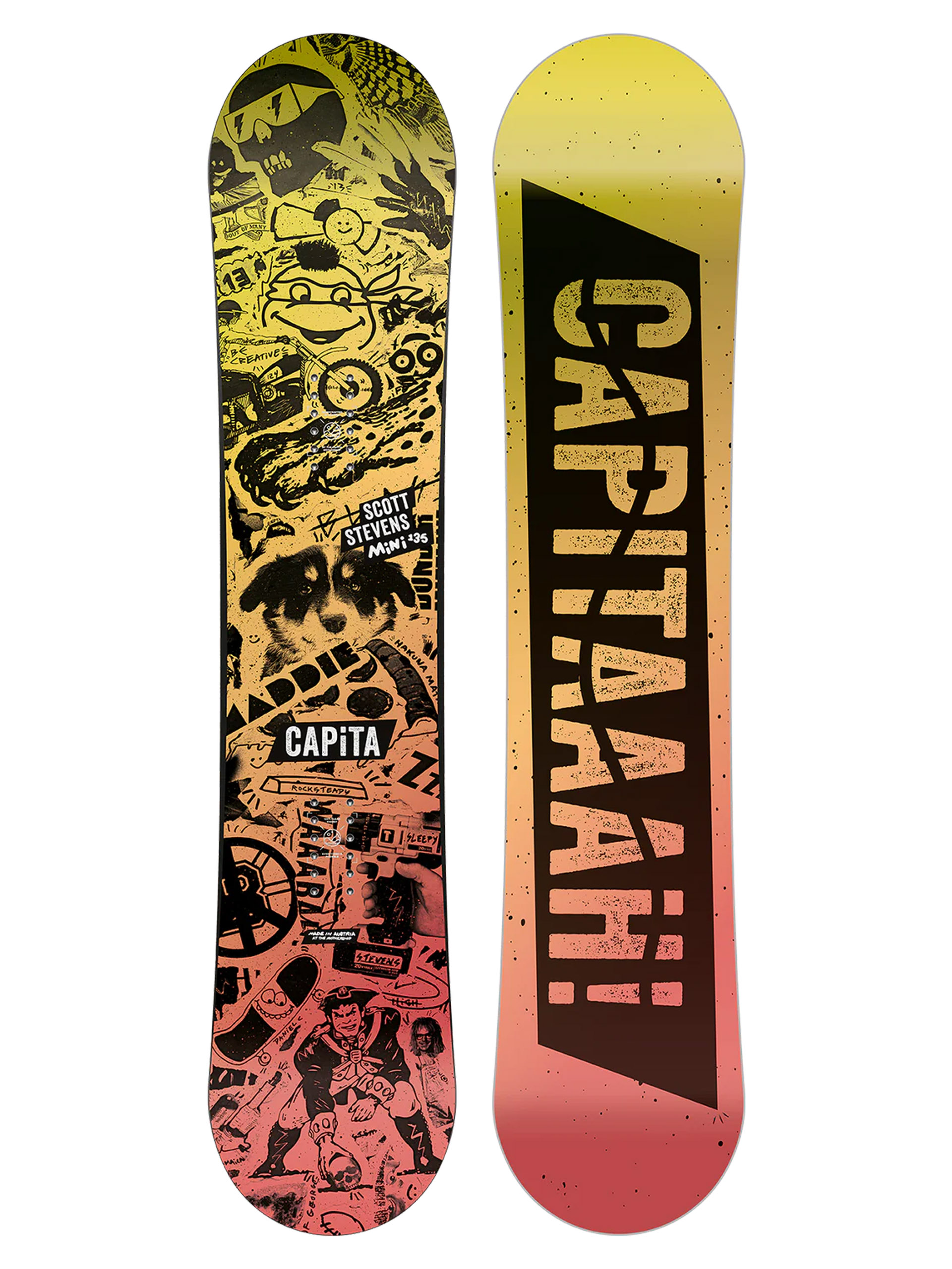 Snowboard Capita Scott Stevens Mini JR (yellow/red)