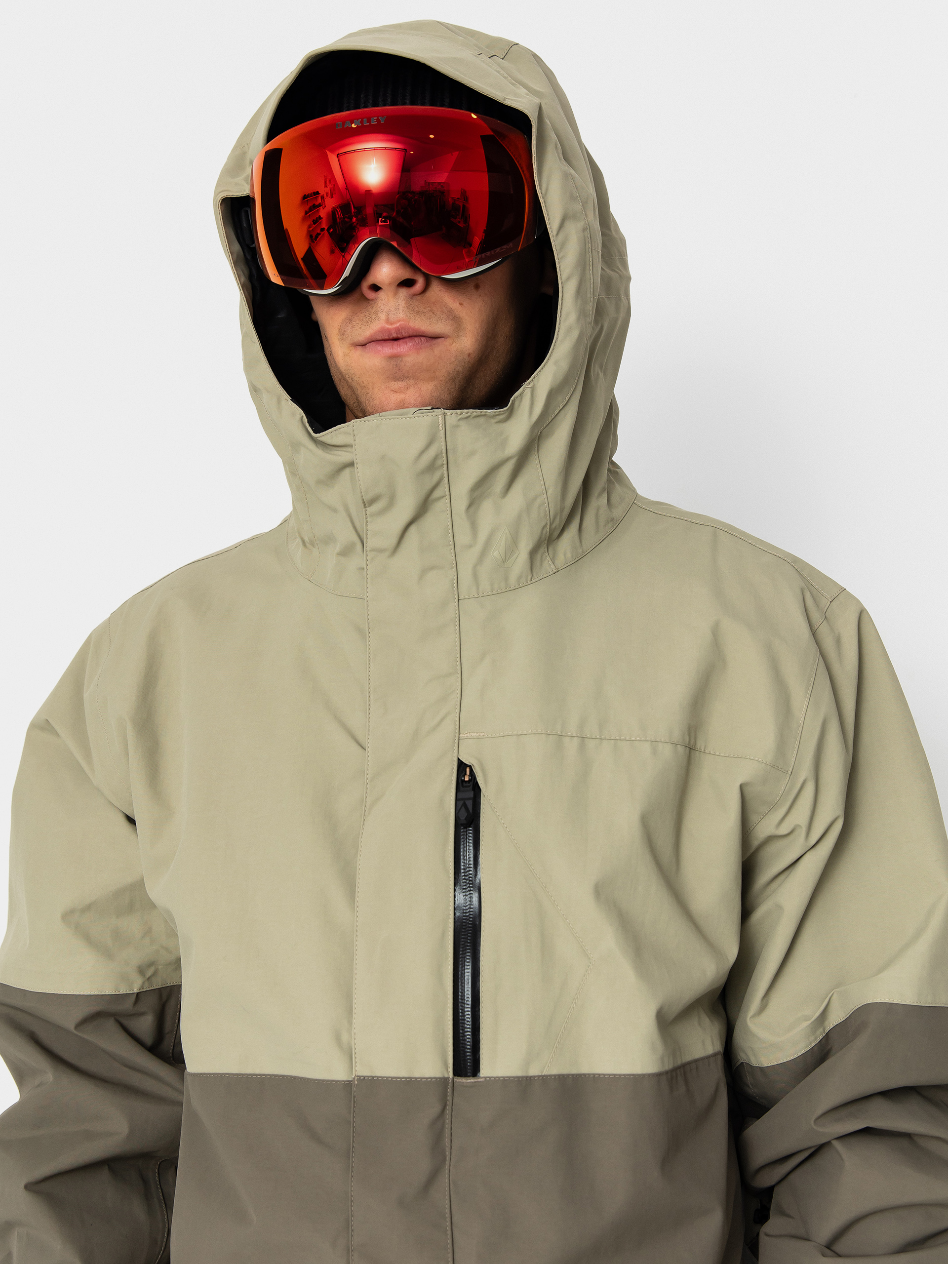 Pánska Snowboardová bunda Volcom L Ins Gore Tex (moss green)