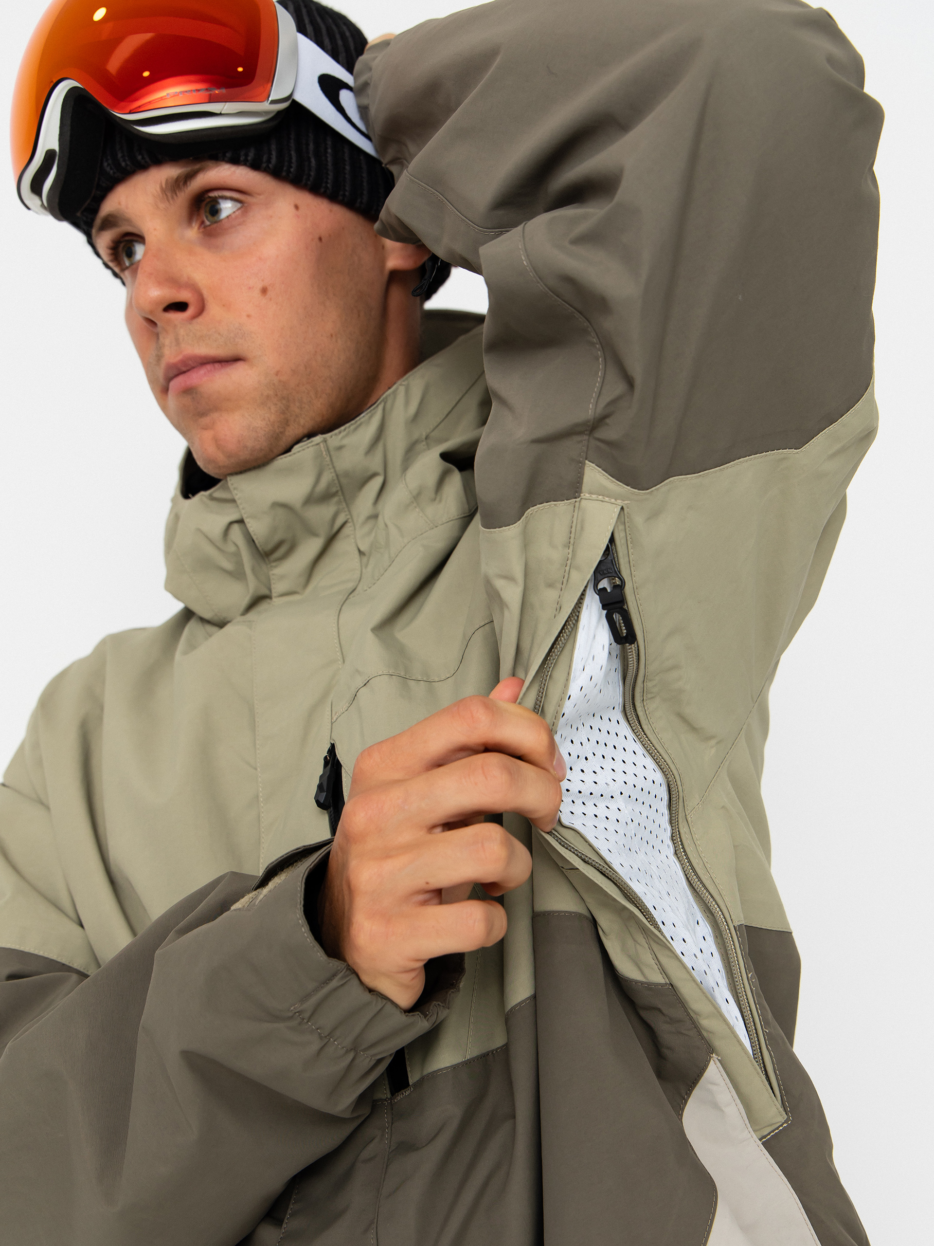 Pánska Snowboardová bunda Volcom L Ins Gore Tex (moss green)