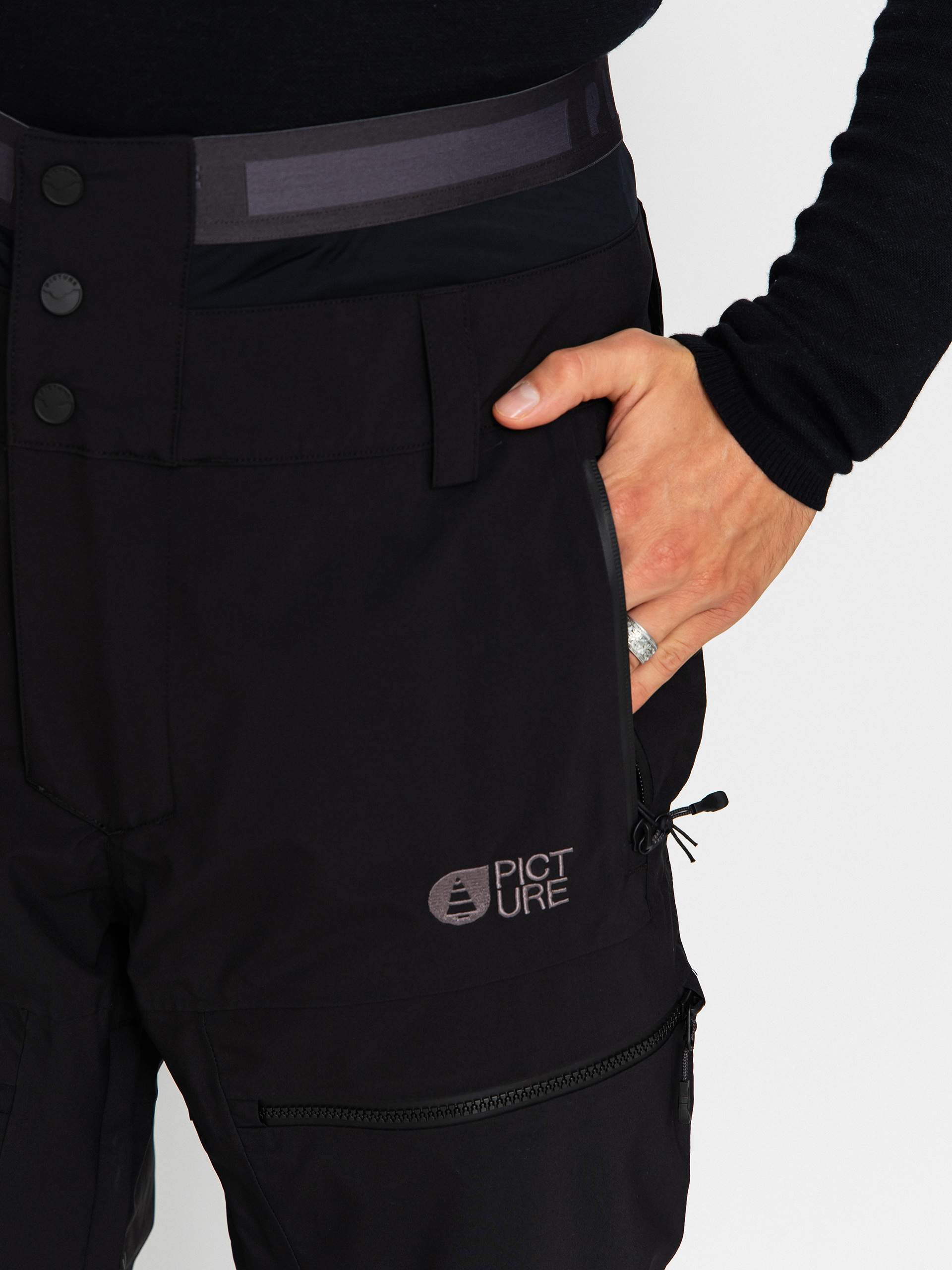 Pánske Snowboardové nohavice Picture Naikoon (black)