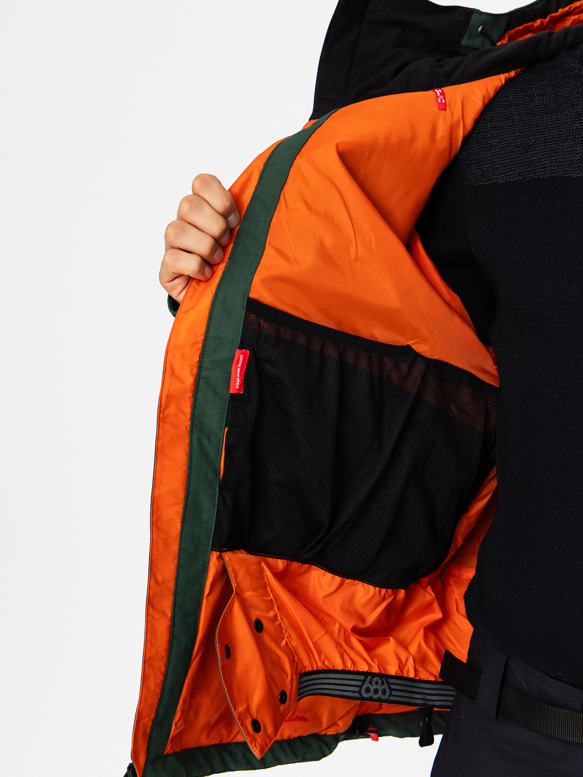 Pánska Snowboardová bunda 686 Dojo (moss green ripstop)