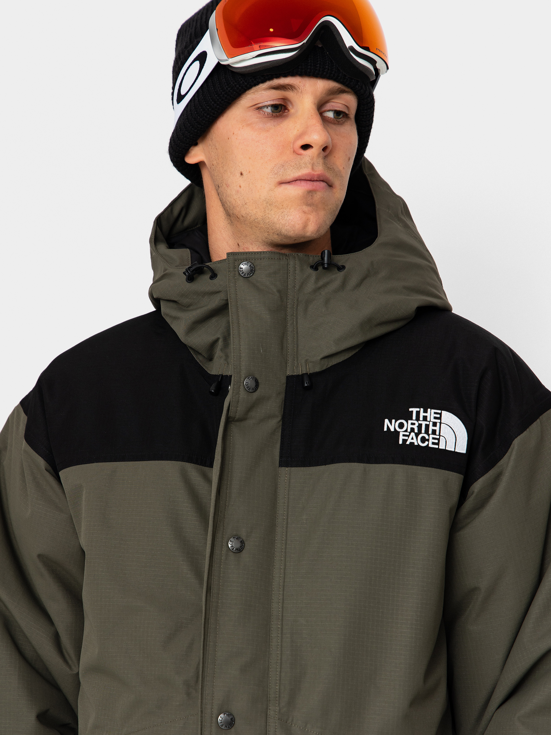 Bunda The North Face Mountain Down (new taupe green/tnf black)