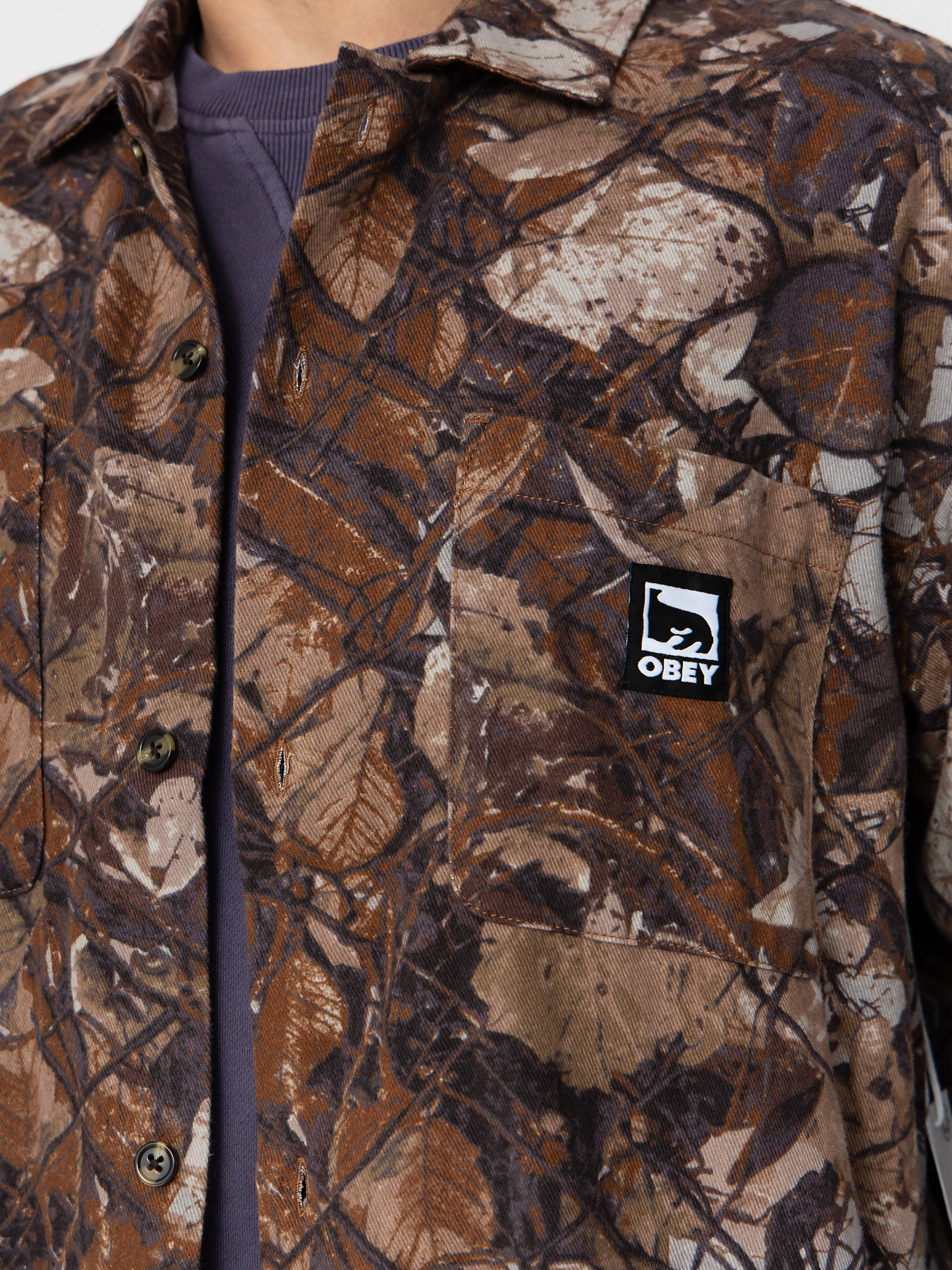 Košeľa OBEY Fence Camo (fence camo multi)