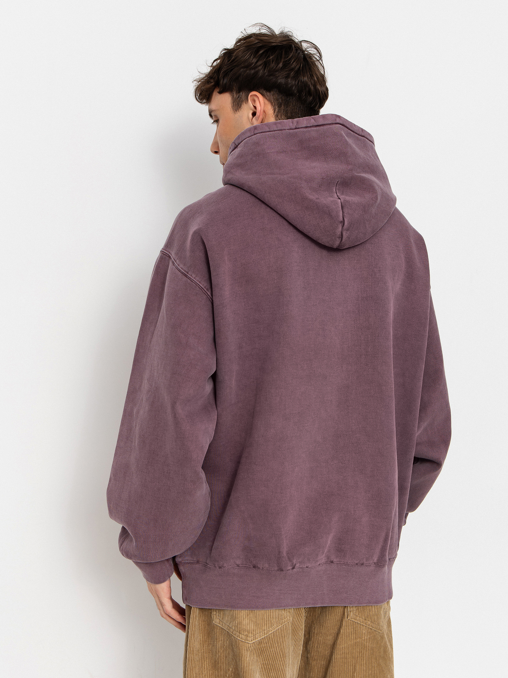 Mikina s kapucňou Carhartt WIP Vista HD (phlox/garment dyed)