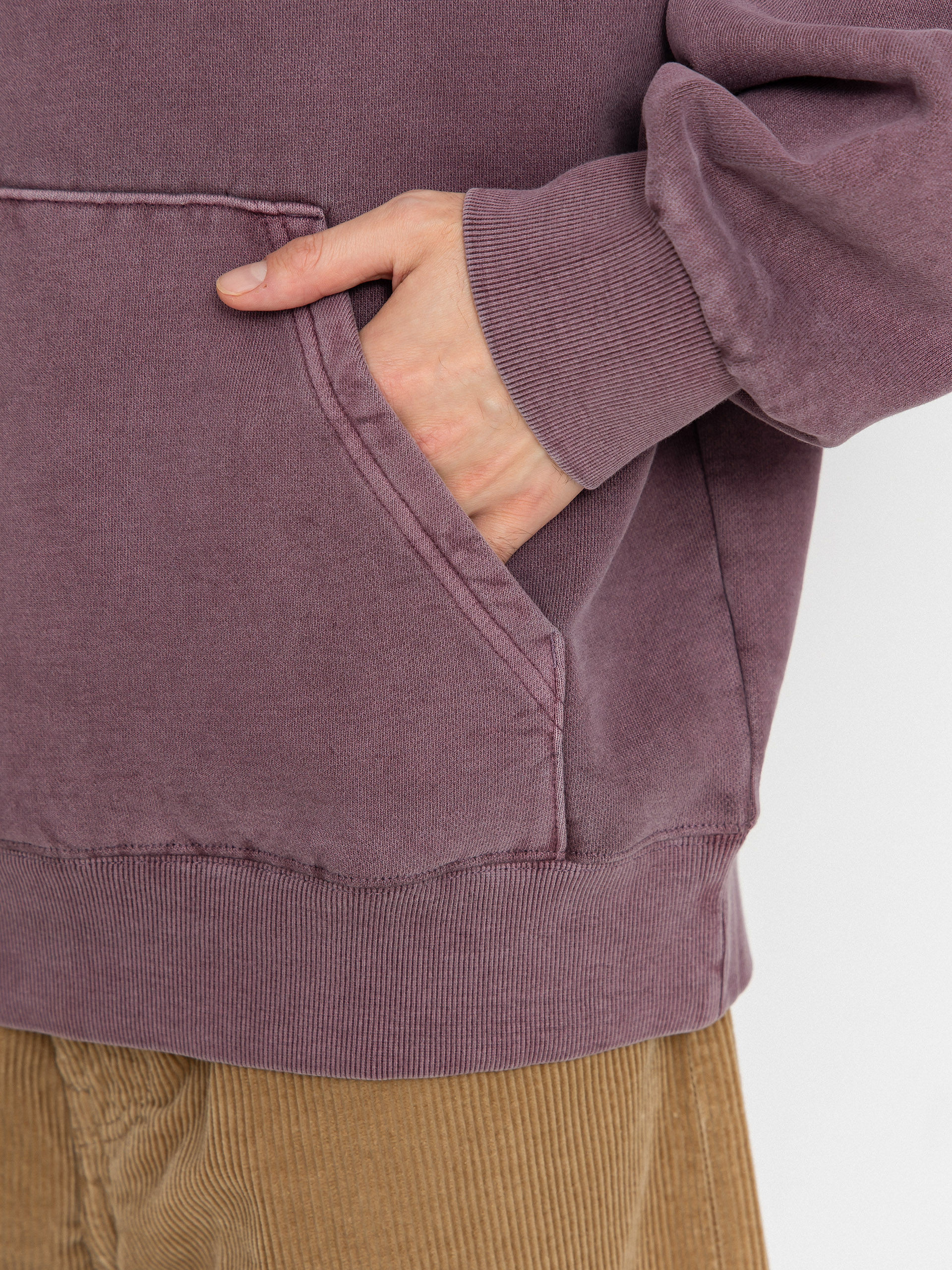 Mikina s kapucňou Carhartt WIP Vista HD (phlox/garment dyed)