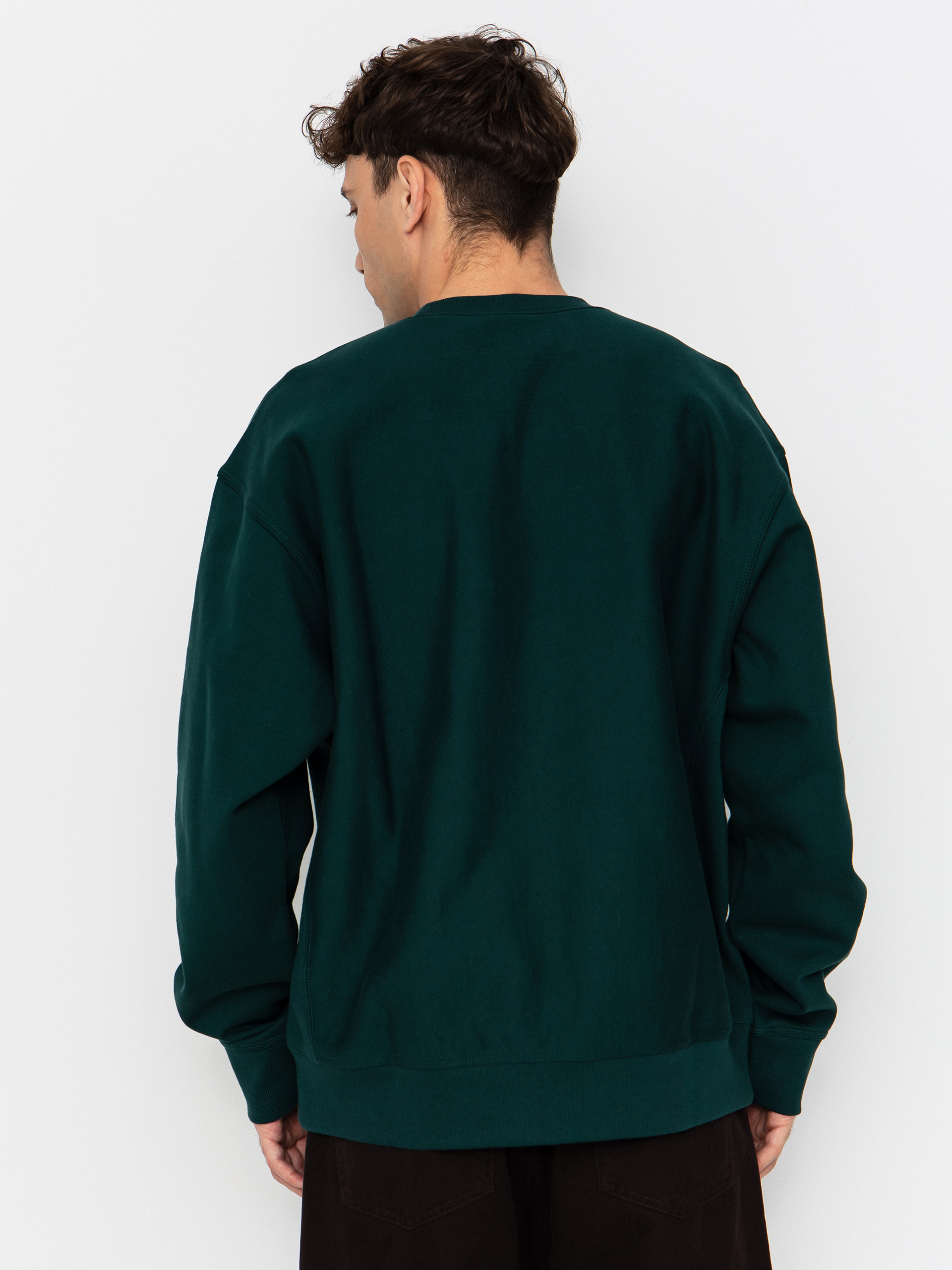 Mikina Carhartt WIP American Script (dark fir)