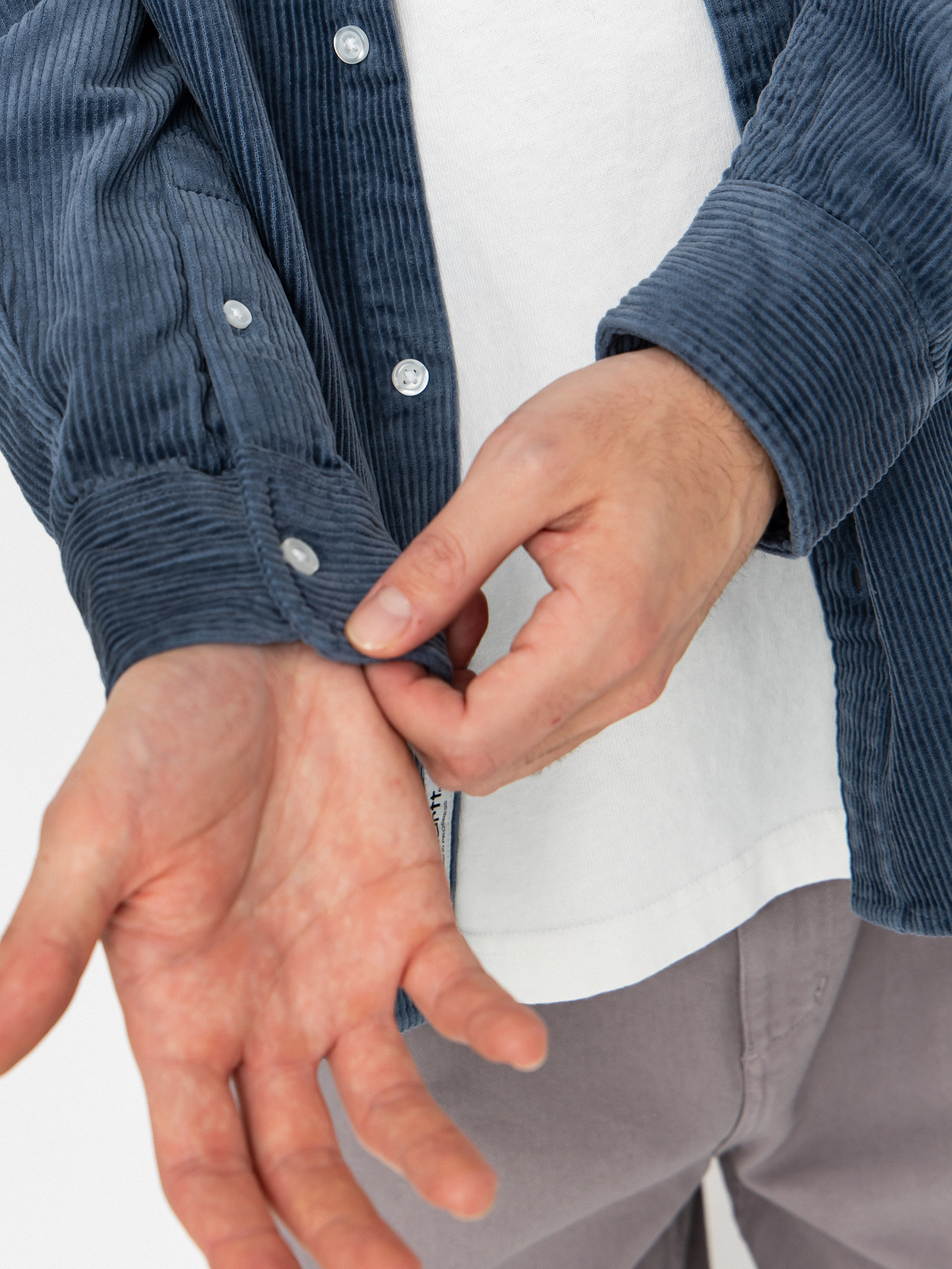 Košeľa Carhartt WIP Madison Cord (angelite/angelite)