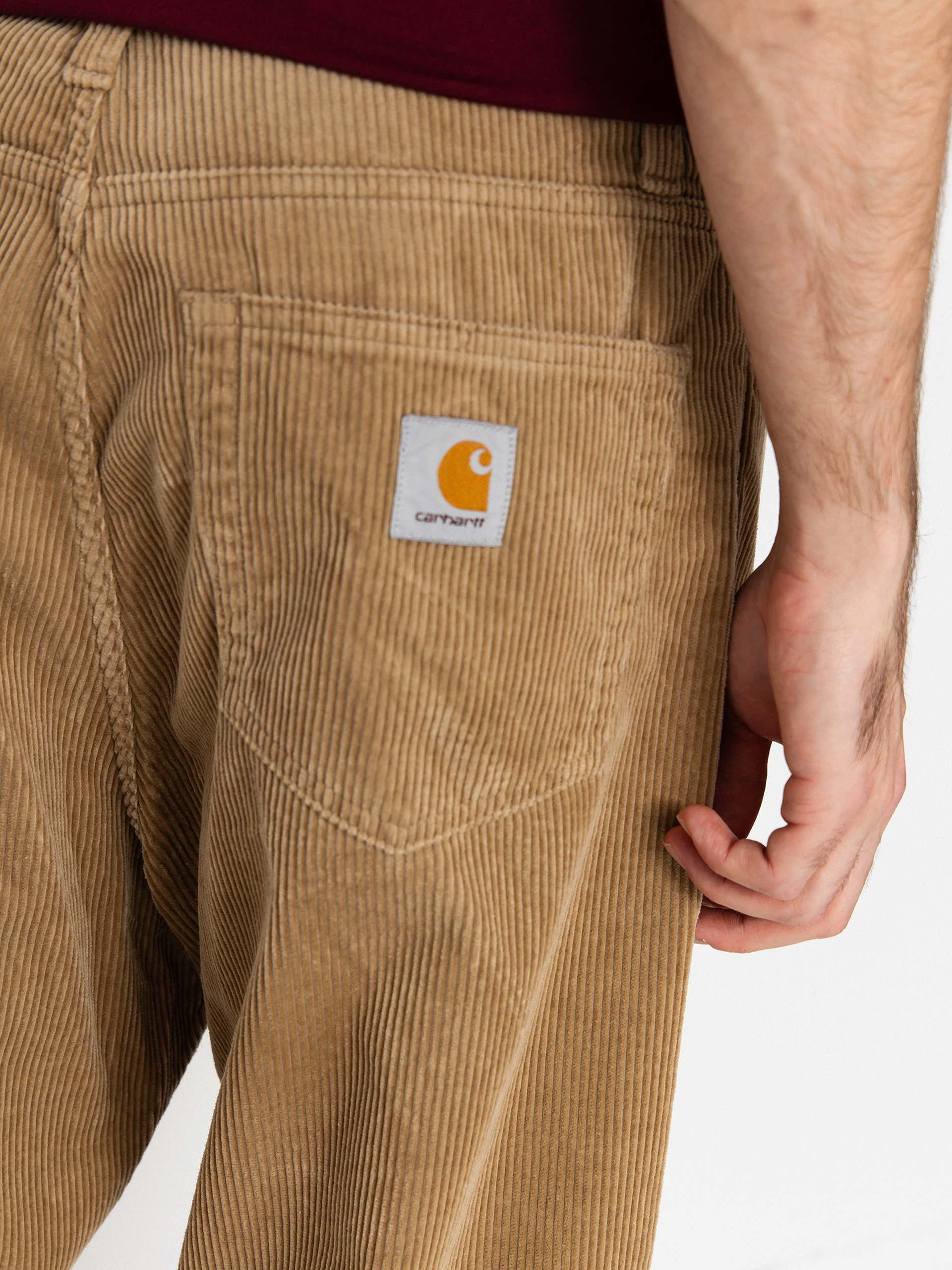 Nohavice Carhartt WIP Landon (leather/rinsed)