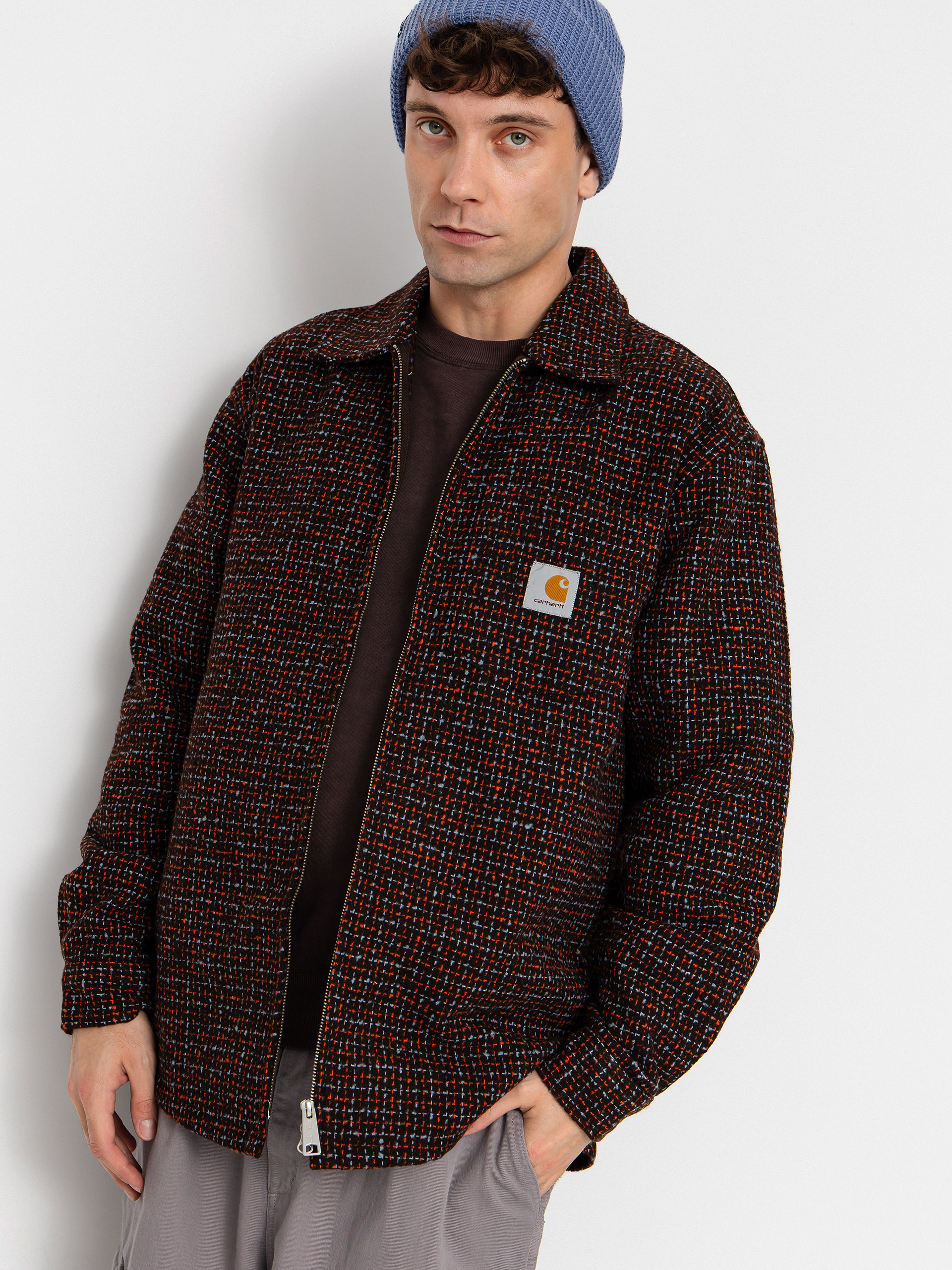 Bunda Carhartt WIP Bellamy (bellamy check/tobacco)