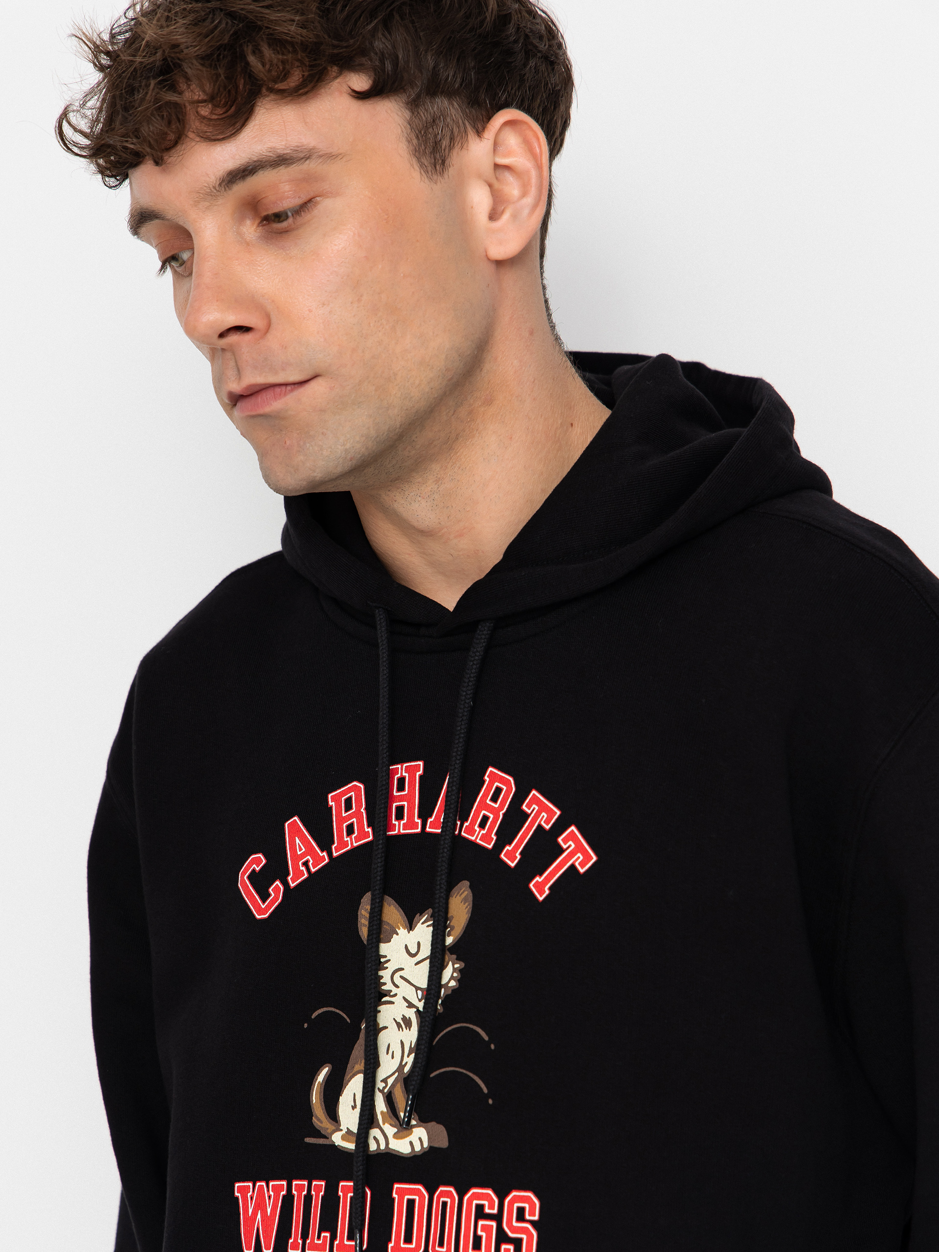 Mikina s kapucňou Carhartt WIP Wild Dog HD (black)