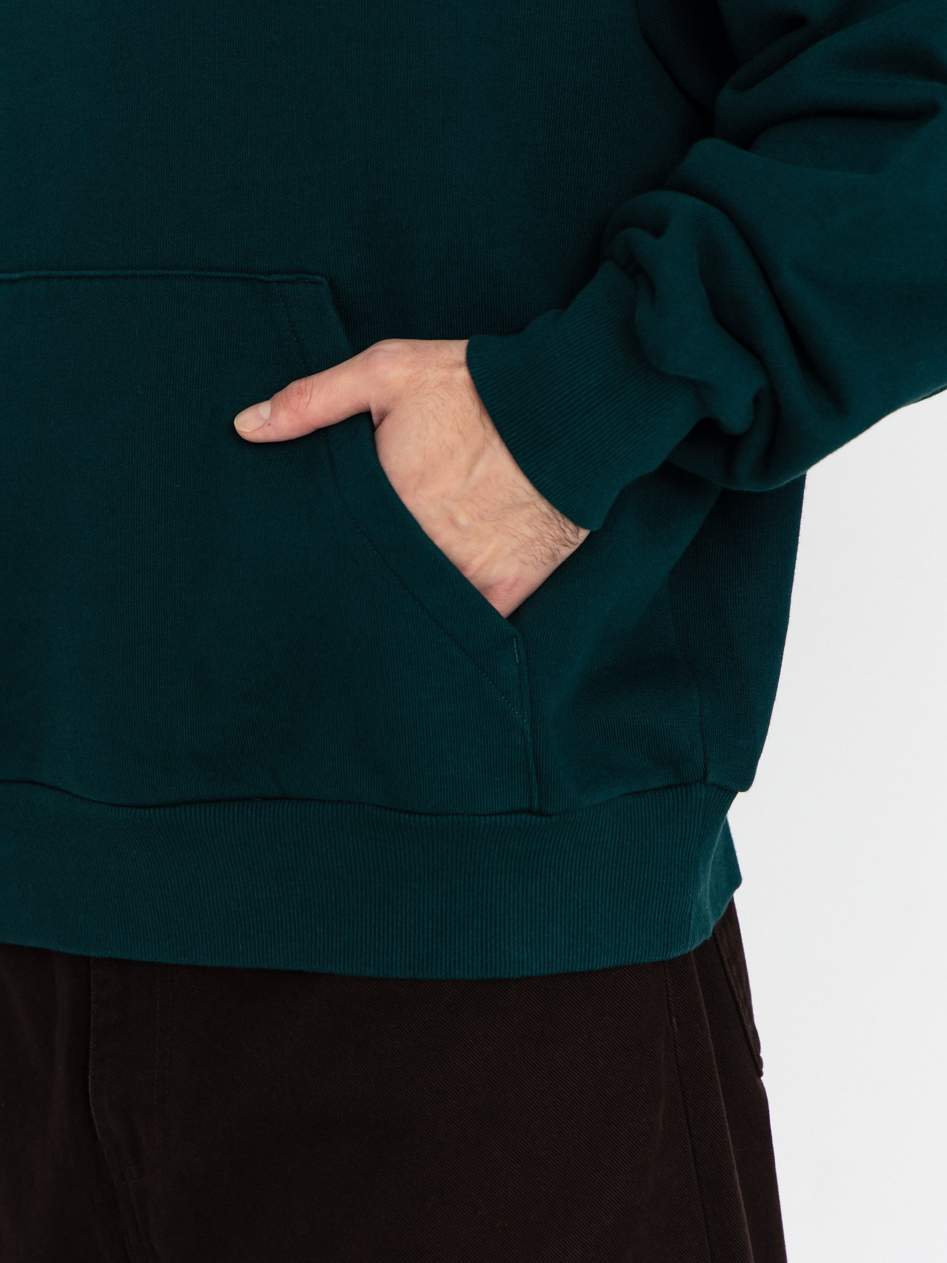 Mikina s kapucňou Carhartt WIP Ray HD (dark fir)