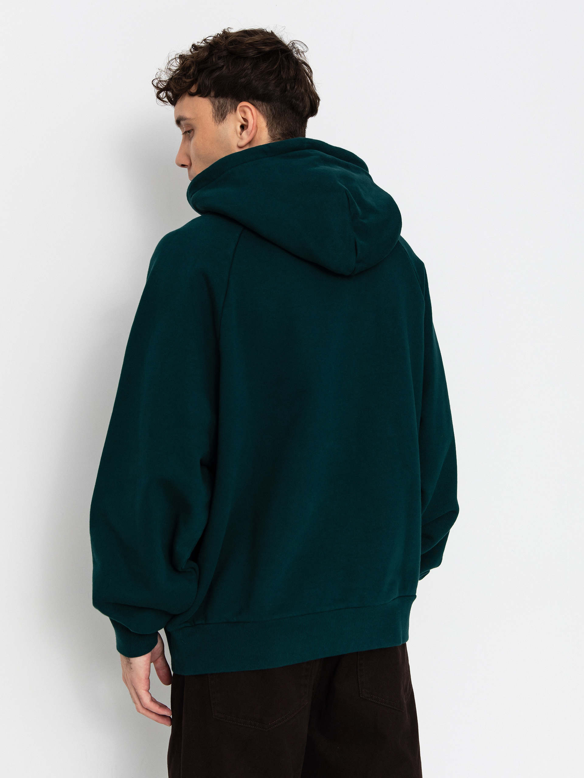 Mikina s kapucňou Carhartt WIP Ray HD (dark fir)