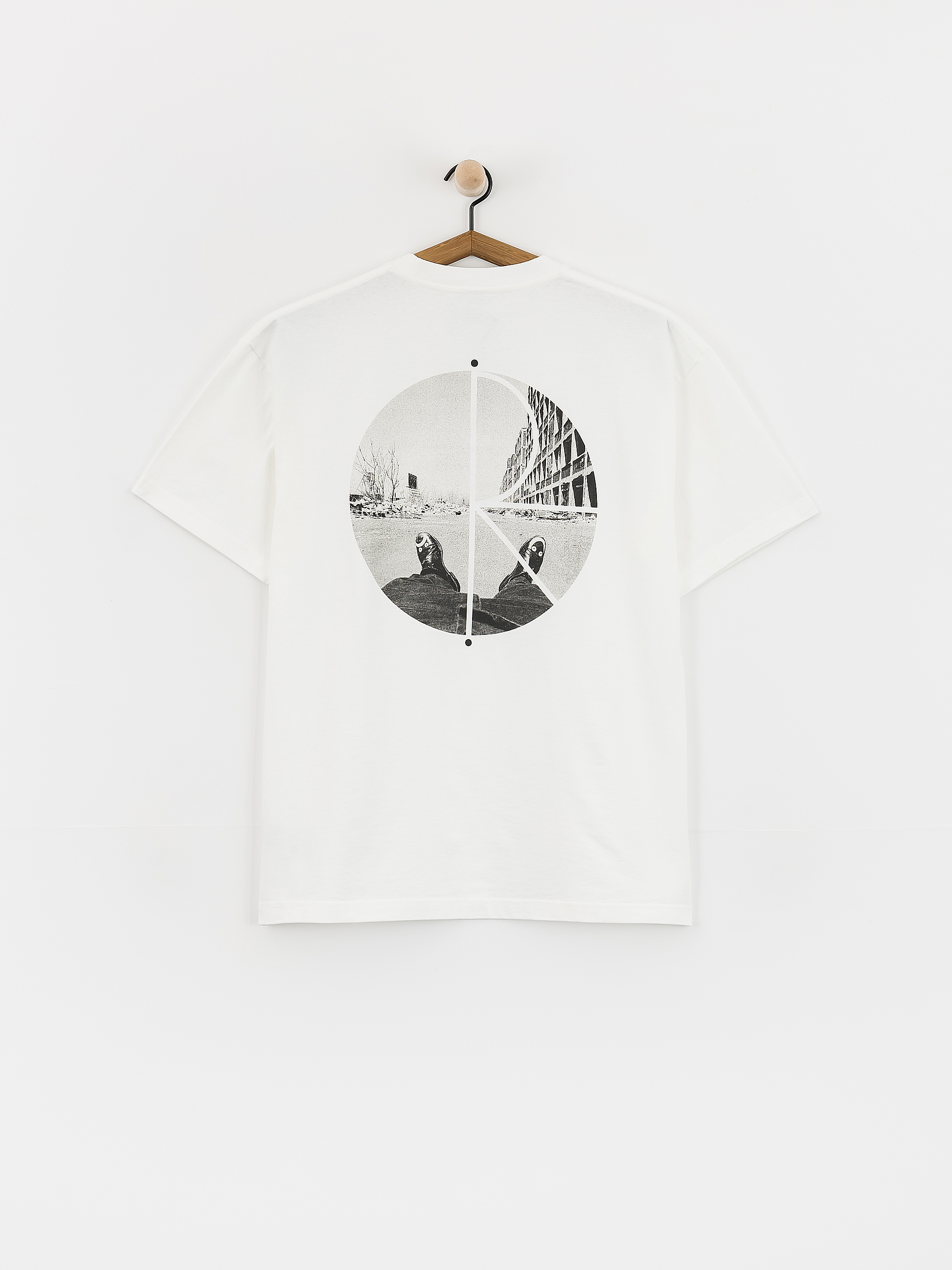 Tričko Polar Skate Fill Logo Happy Sad (white)