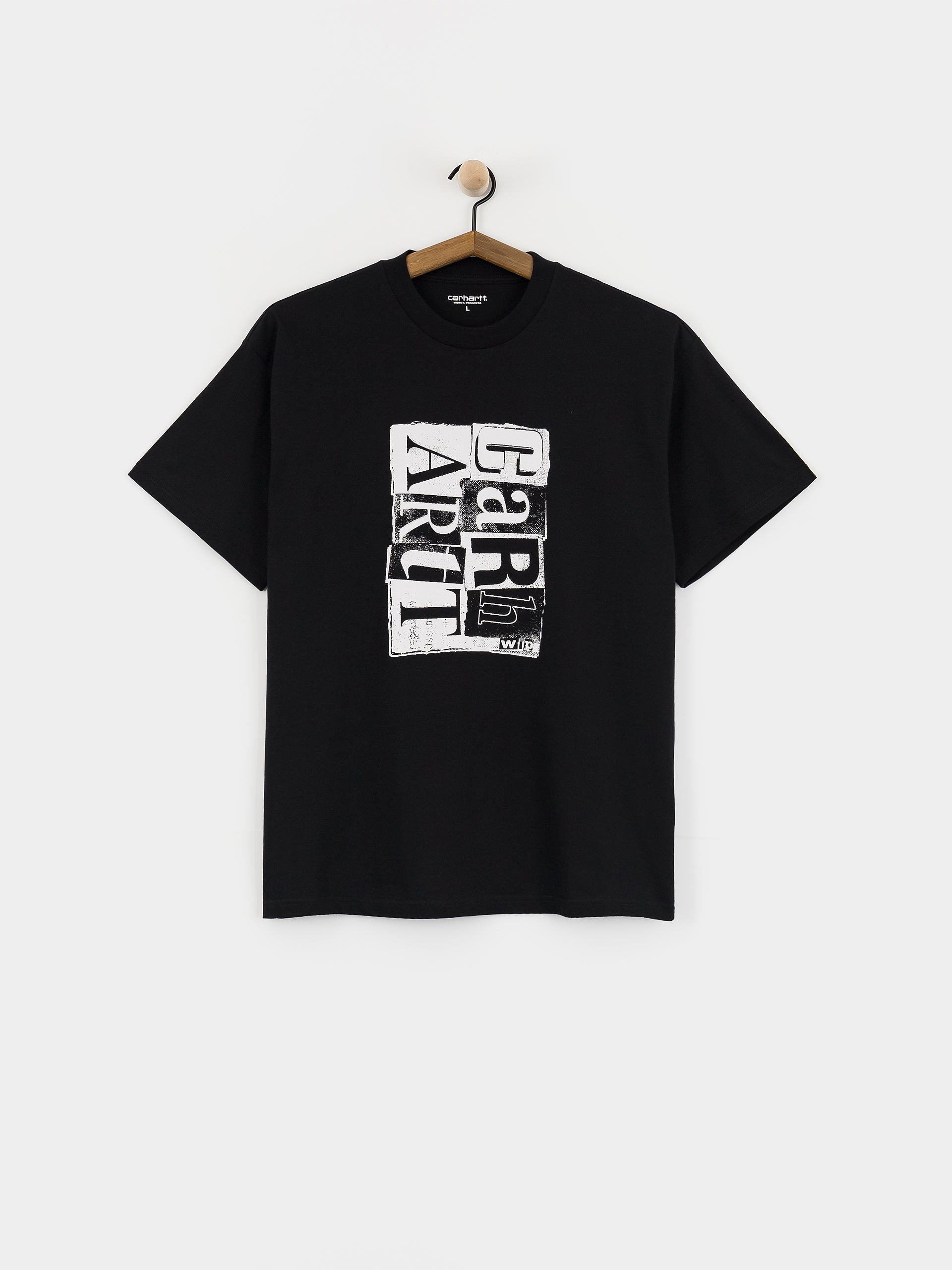 Tričko Carhartt WIP Moving Letterpress (black)