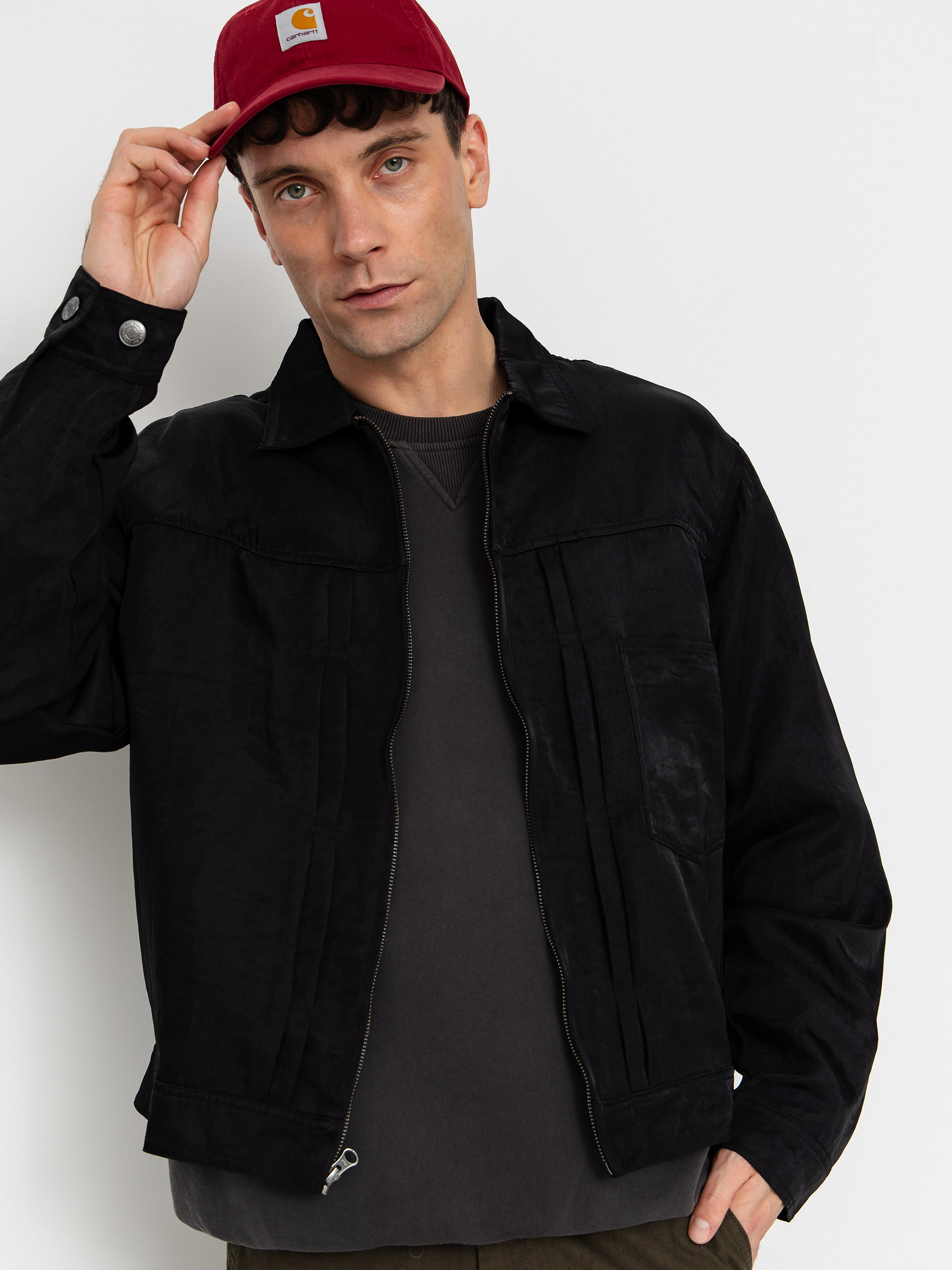 Bunda HUF X Thrasher Trucker (black)