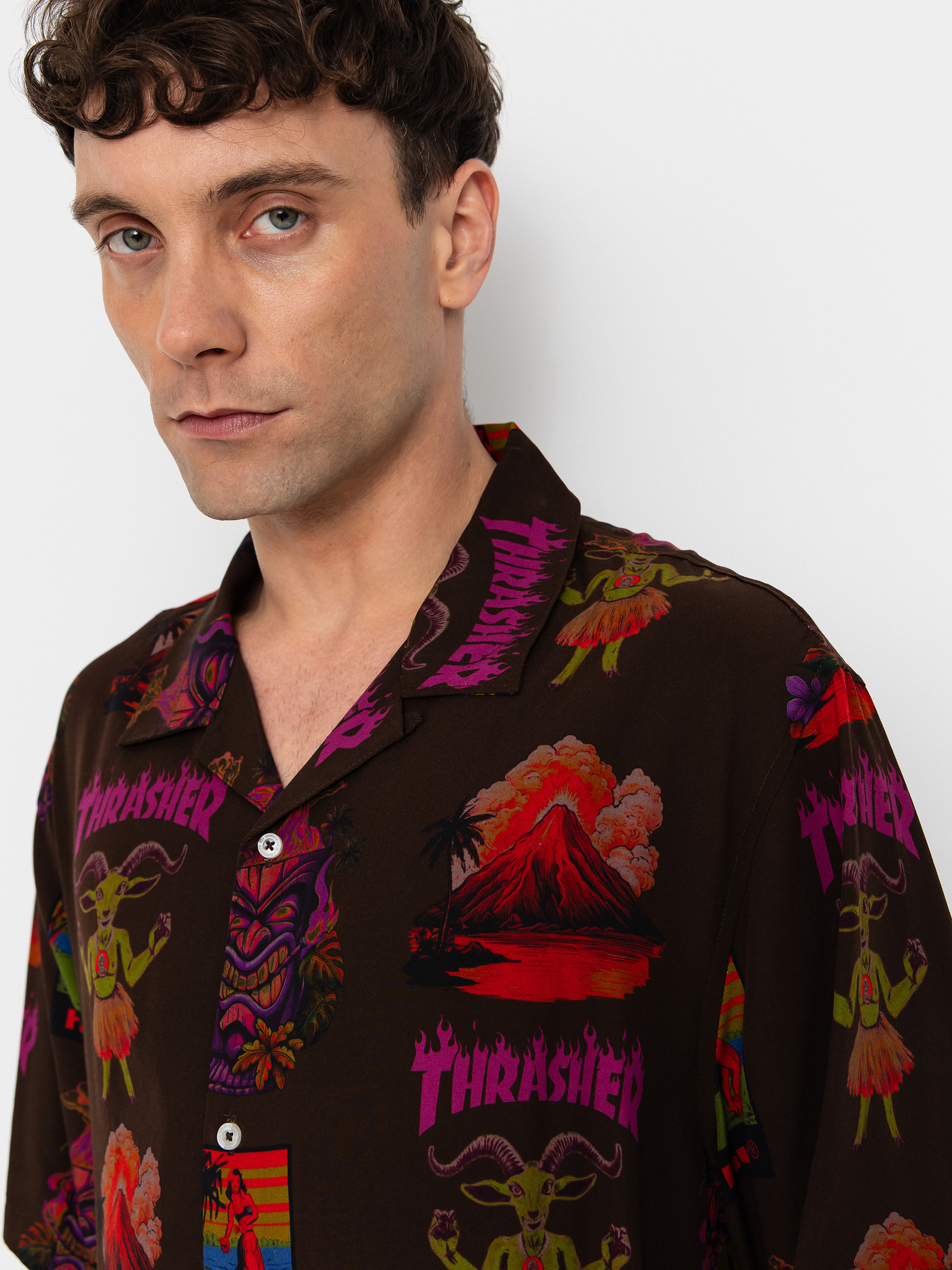Košeľa HUF X Thrasher Hawaiian (multi)