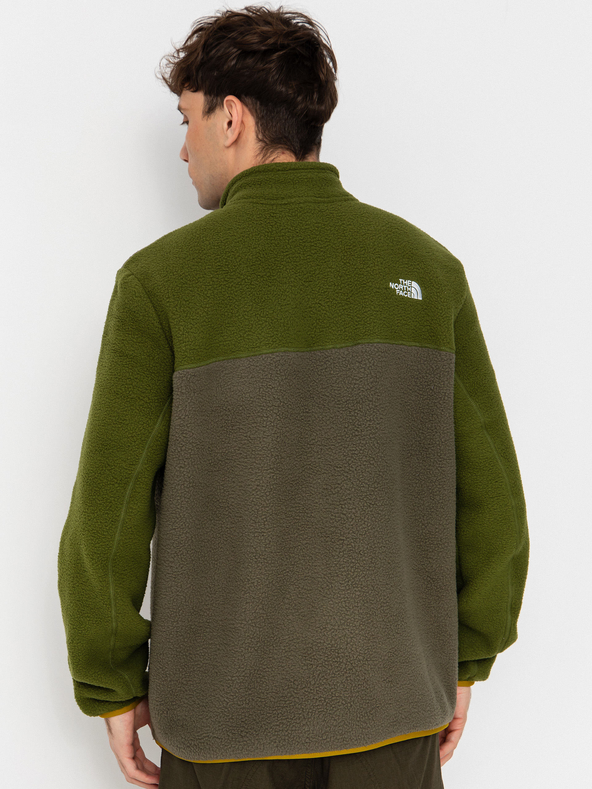 Pánsky Flísová mikina The North Face Yumiori 1/4 Zip (new taupe green/woodlan)
