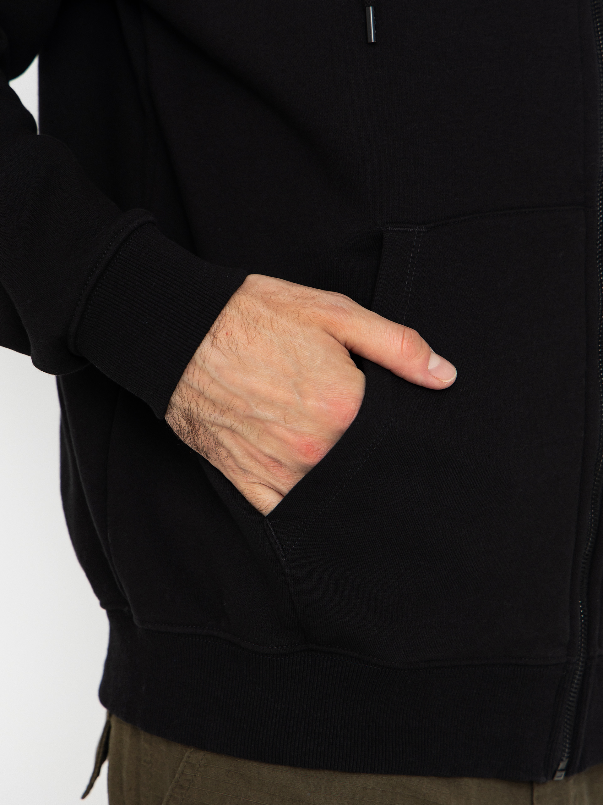 Mikina Volcom Single Stone Zip (black)