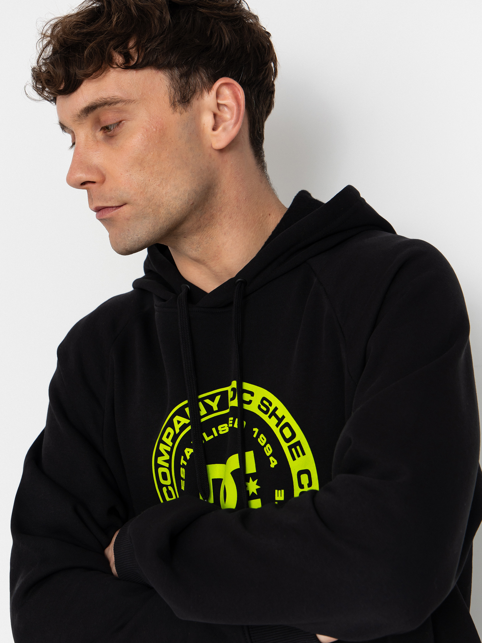 Mikina s kapucňou DC Corpo Raglan HD (black)