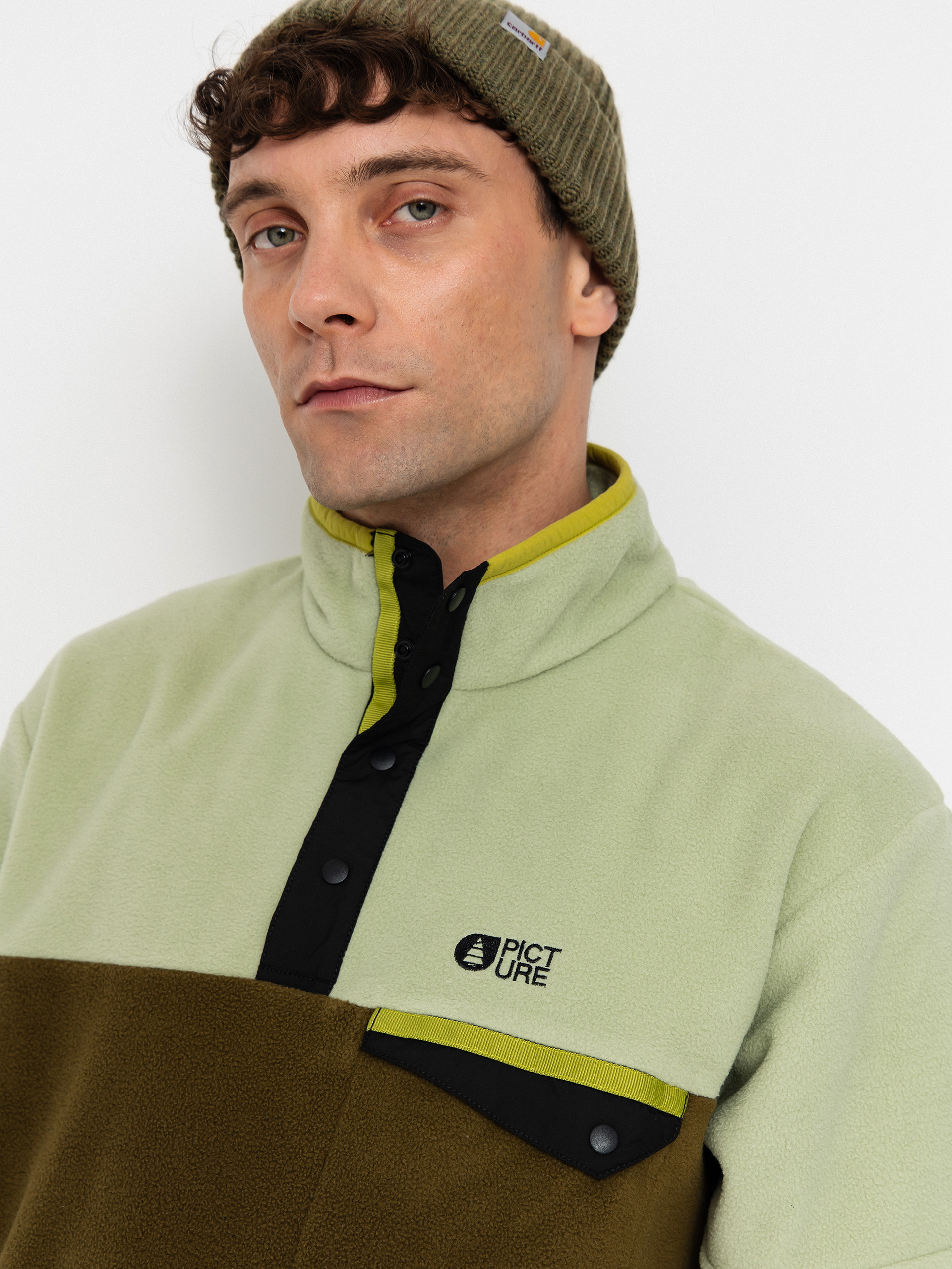Pánsky Flísová mikina Picture Arcca 1/4 Zip (tobacco)