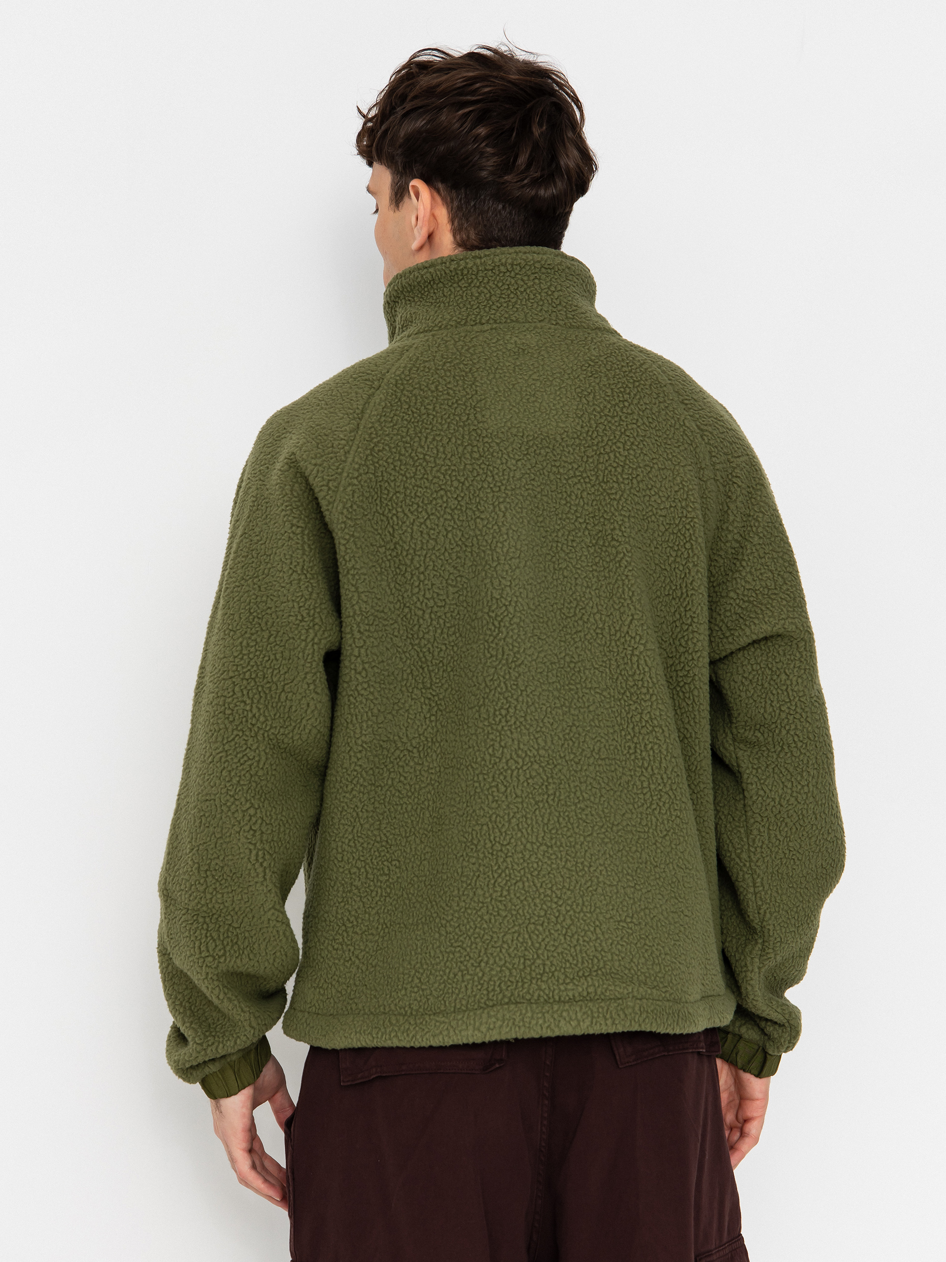 Mikina Jones Snowboards Campfire Rec Sherpa (moss green)