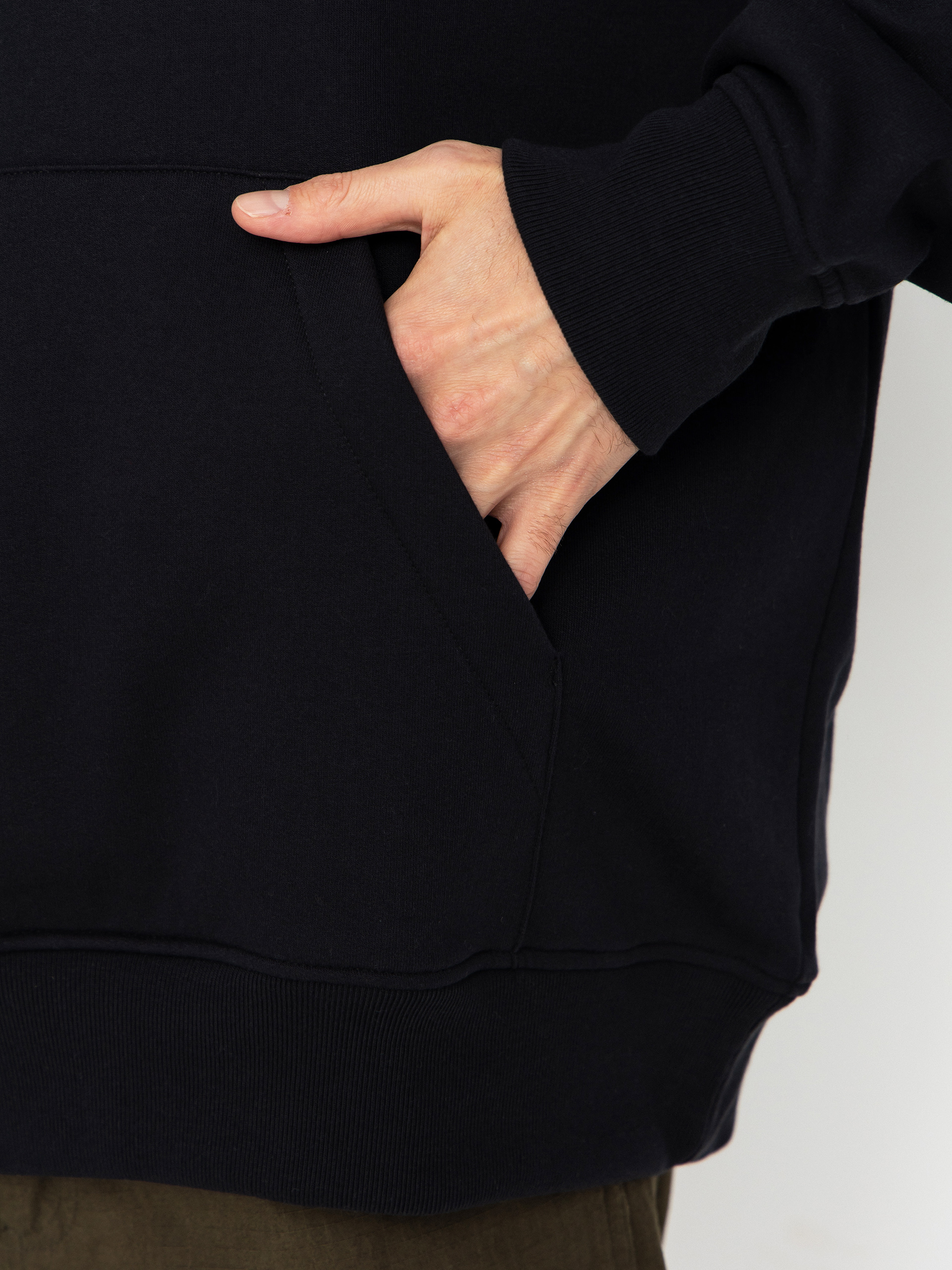 Mikina s kapucňou Burton Mountain HD (true black)