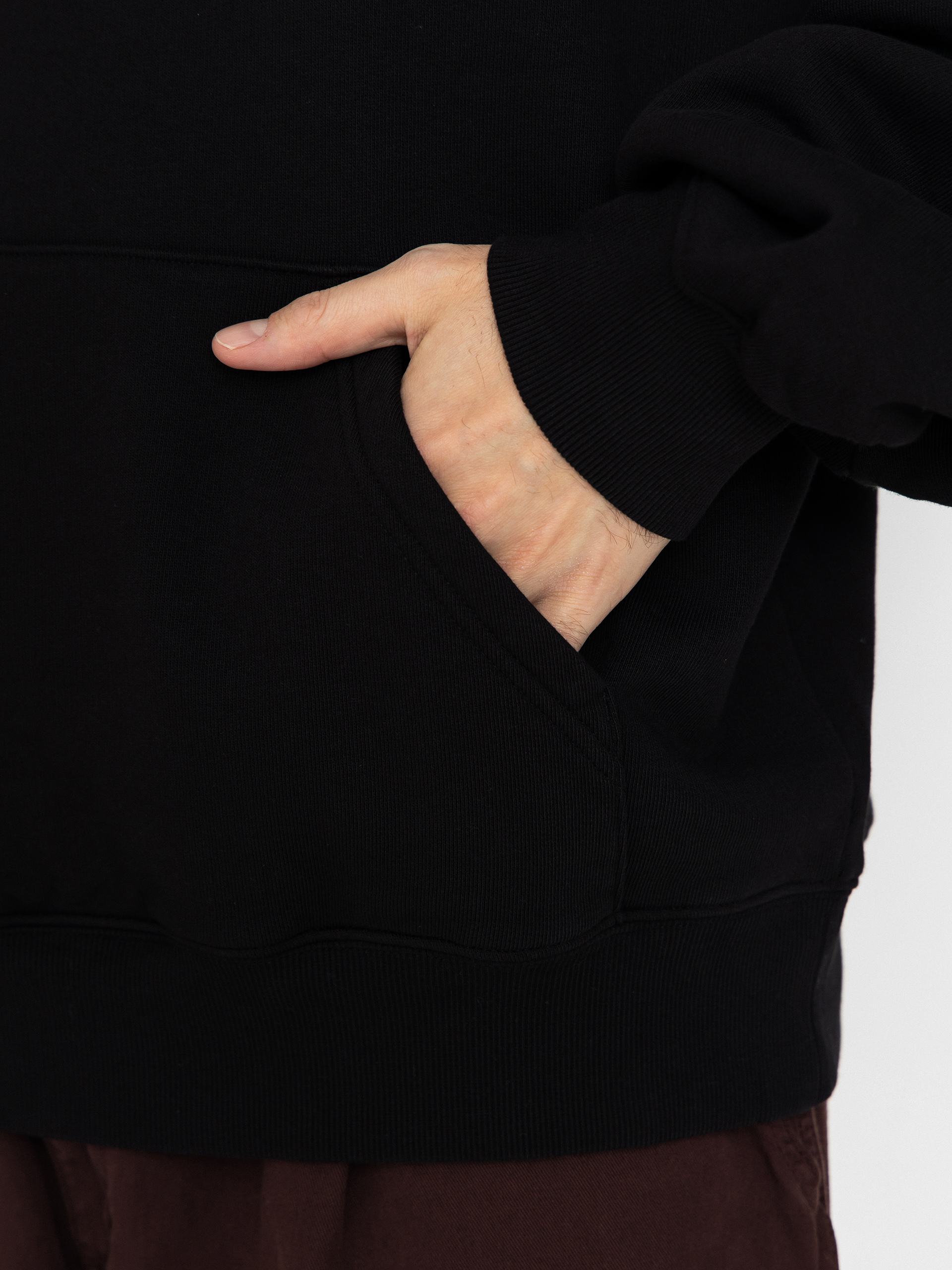 Mikina s kapucňou Carhartt WIP Hackwork HD (black/wall)