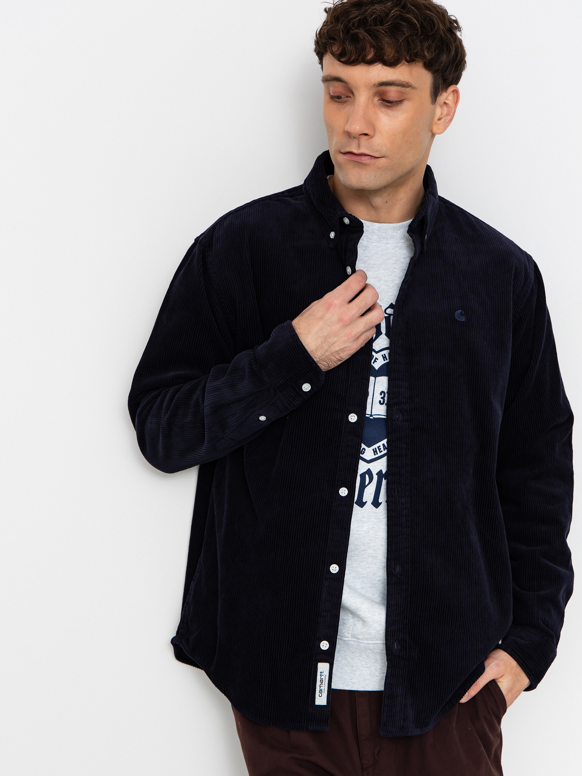 Kou0161eu013ea Carhartt WIP Madison Cord (dark navy/dark navy)