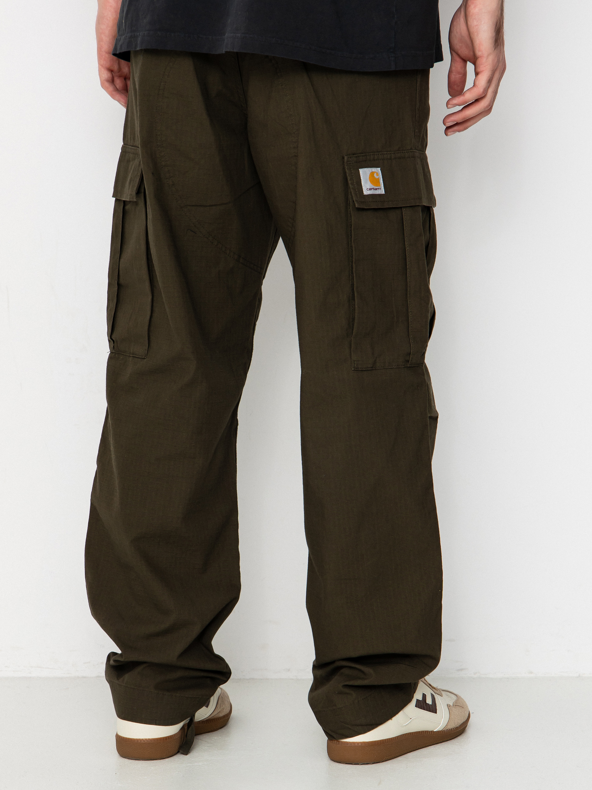 Nohavice Carhartt WIP Regular Cargo (cypress/rinsed)
