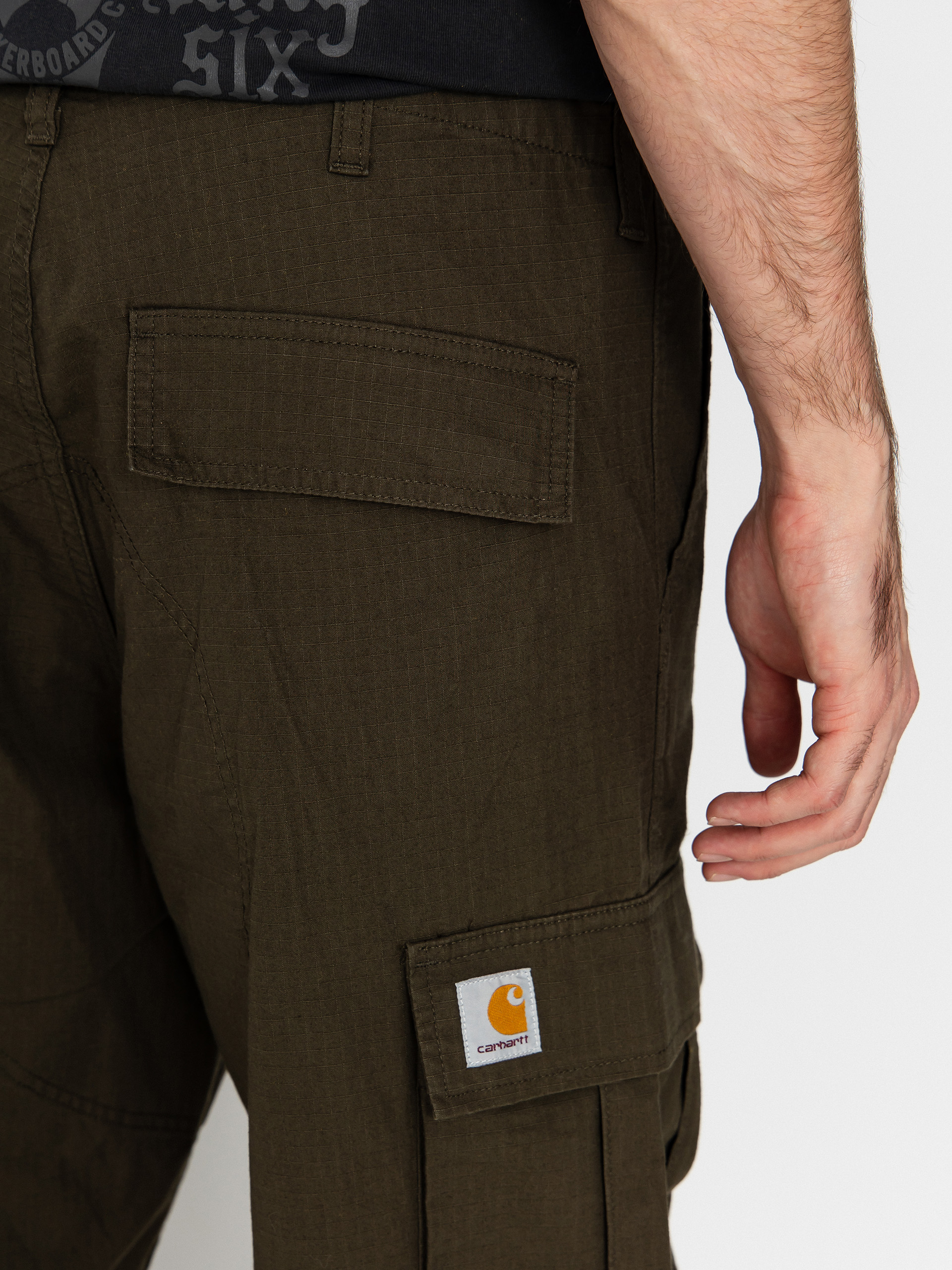 Nohavice Carhartt WIP Regular Cargo (cypress/rinsed)