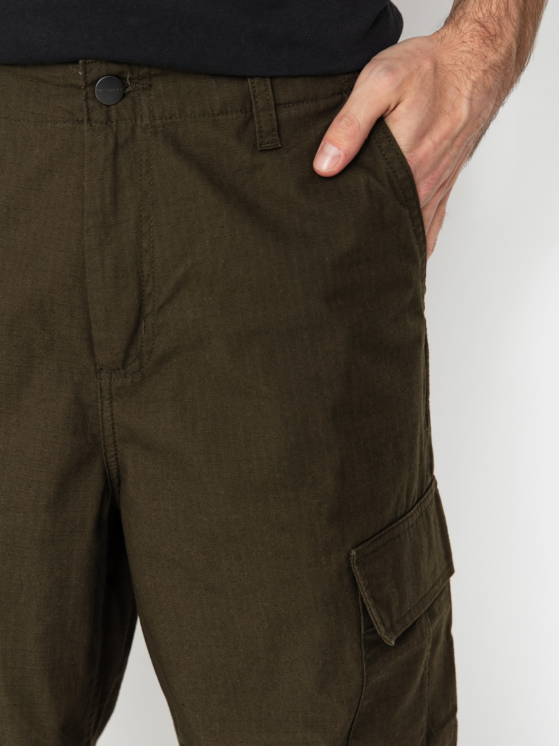 Nohavice Carhartt WIP Regular Cargo (cypress/rinsed)
