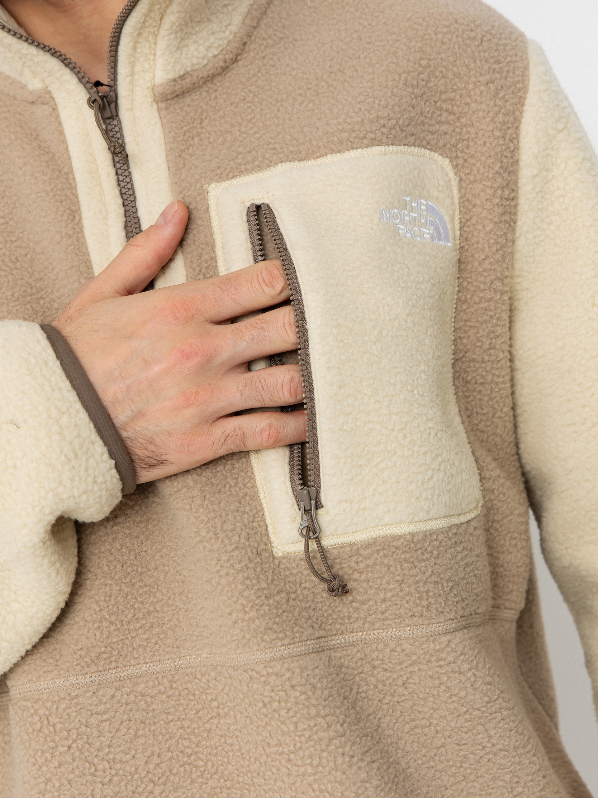 Pánsky Flísová mikina The North Face Yumiori 1/4 Zip (mushroom grey/gravel/mo)